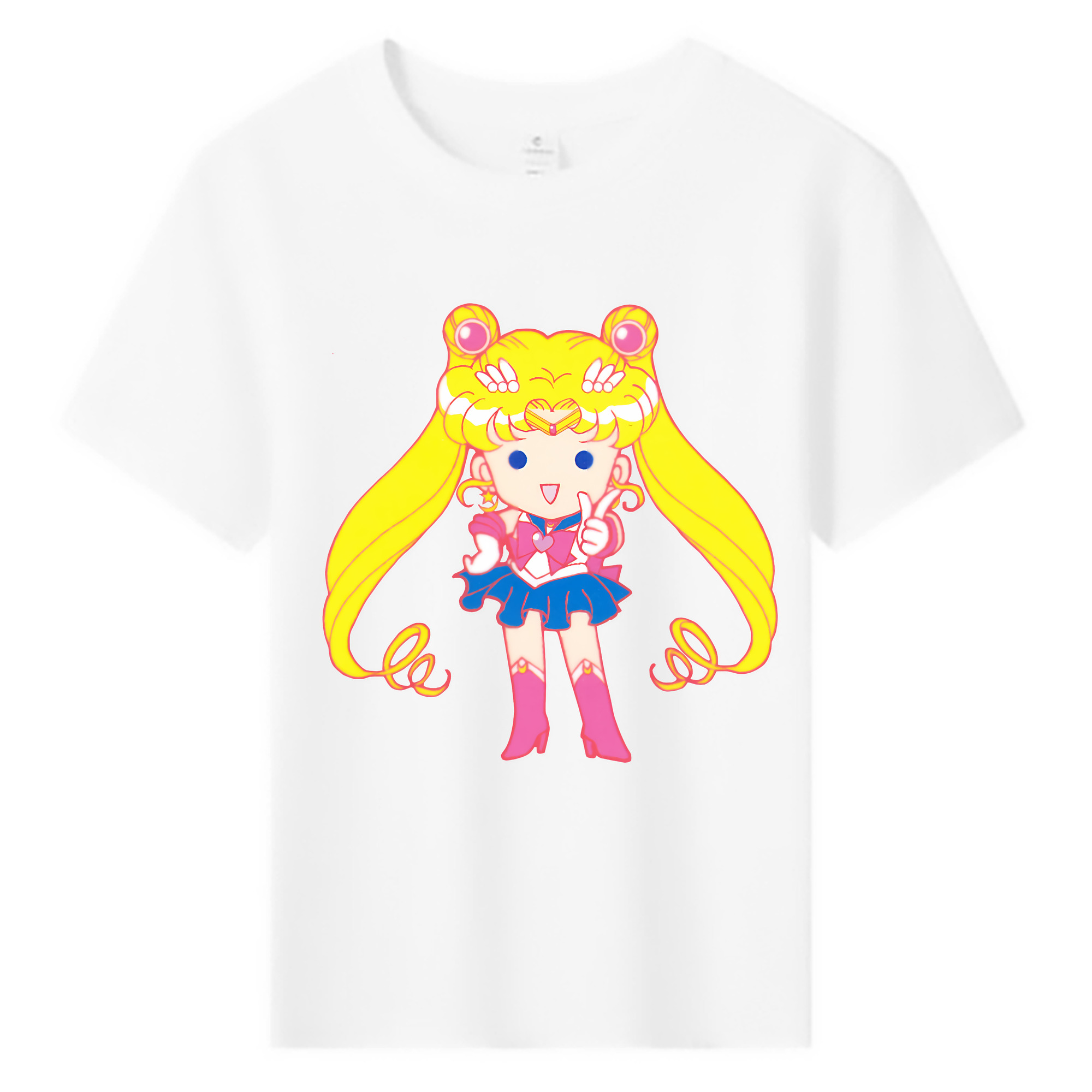 （画像用） 美少女戦士セーラームーン 月野 うさぎ つきの うさぎ Sailor Moon Tsukino Usagi 綿100％キッズTシャツ（フロントプリント）