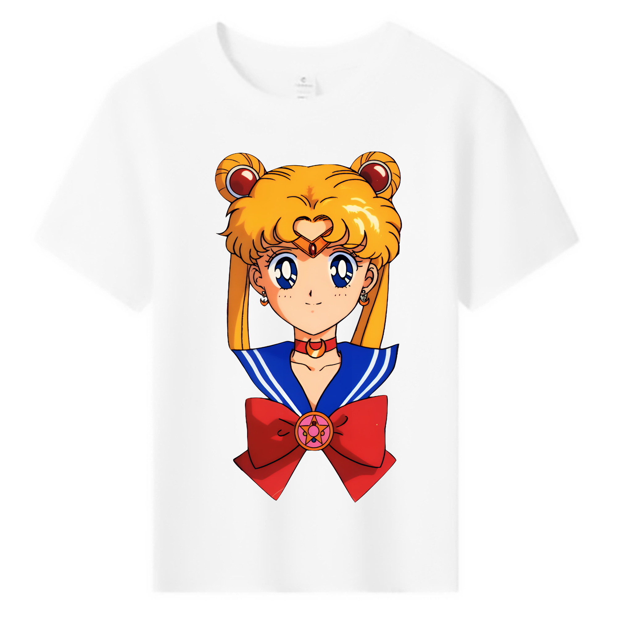 （画像用） 美少女戦士セーラームーン 月野 うさぎ つきの うさぎ Sailor Moon Tsukino Usagi 綿100％キッズTシャツ（フロントプリント）