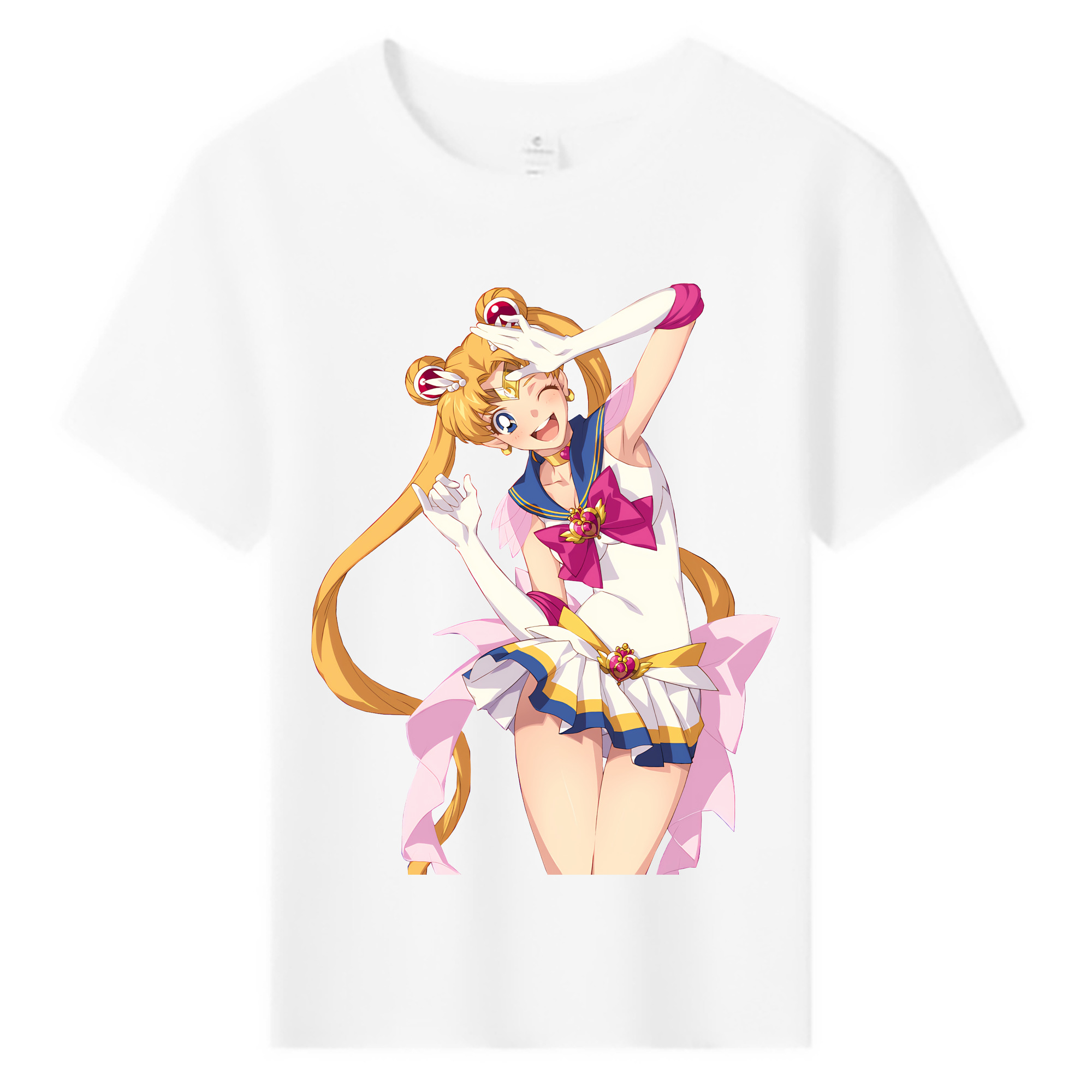 （画像用） 美少女戦士セーラームーン 月野 うさぎ つきの うさぎ Sailor Moon Tsukino Usagi 綿100％キッズTシャツ（フロントプリント）