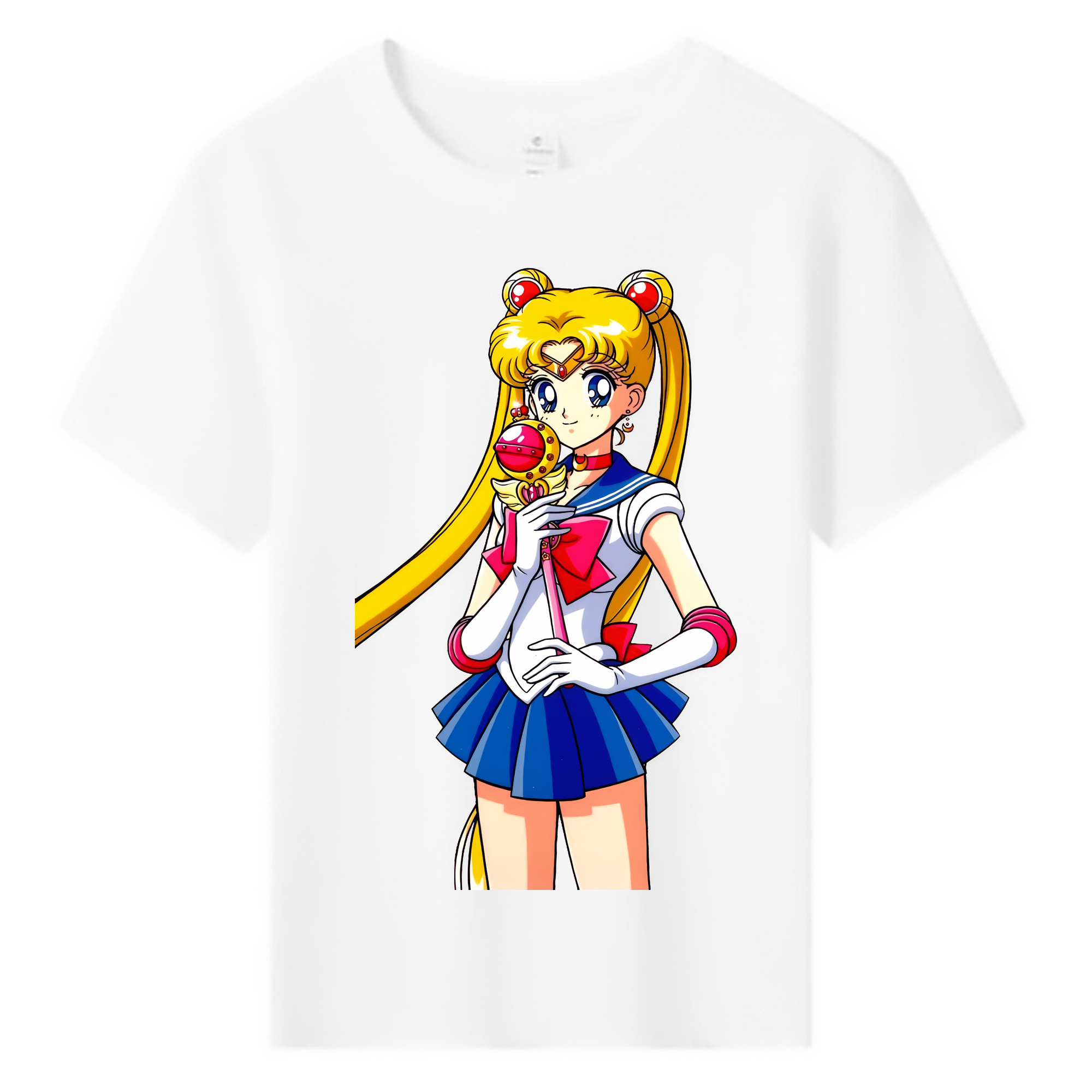 （画像用） 美少女戦士セーラームーン 月野 うさぎ つきの うさぎ Sailor Moon Tsukino Usagi 綿100％キッズTシャツ（フロントプリント）