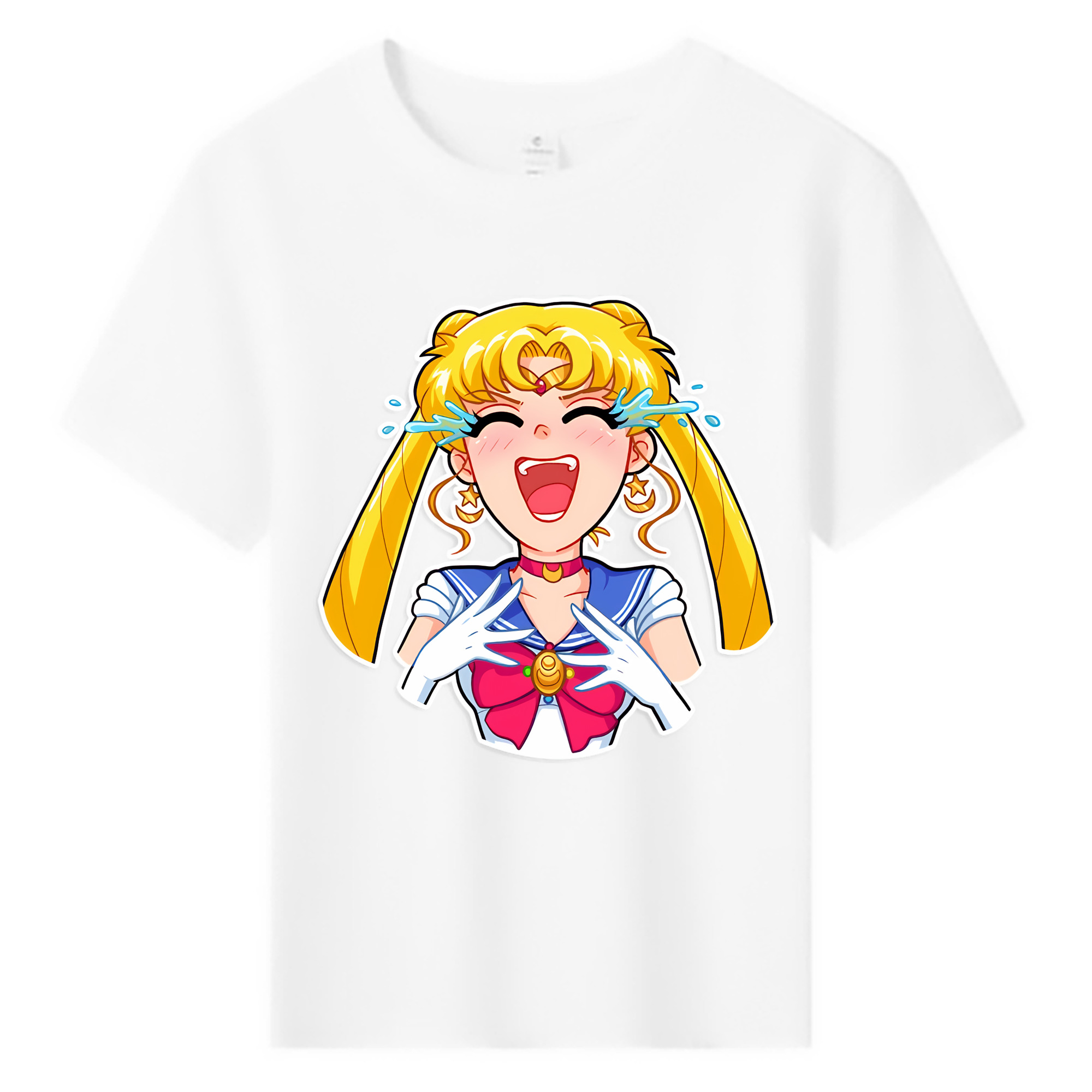（画像用） 美少女戦士セーラームーン 月野 うさぎ つきの うさぎ Sailor Moon Tsukino Usagi 綿100％キッズTシャツ（フロントプリント）