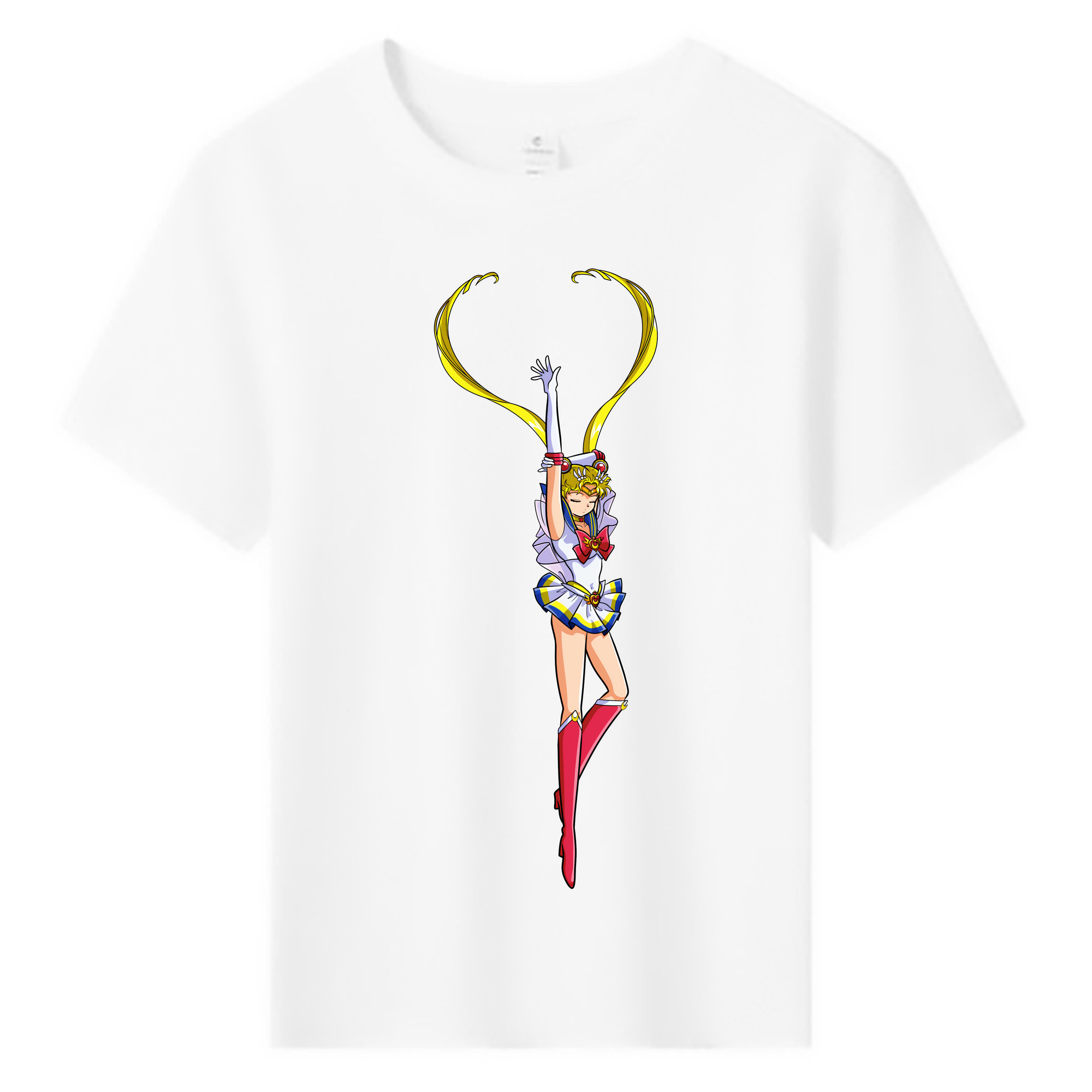 （画像用） 美少女戦士セーラームーン 月野 うさぎ つきの うさぎ Sailor Moon Tsukino Usagi 綿100％キッズTシャツ（フロントプリント）