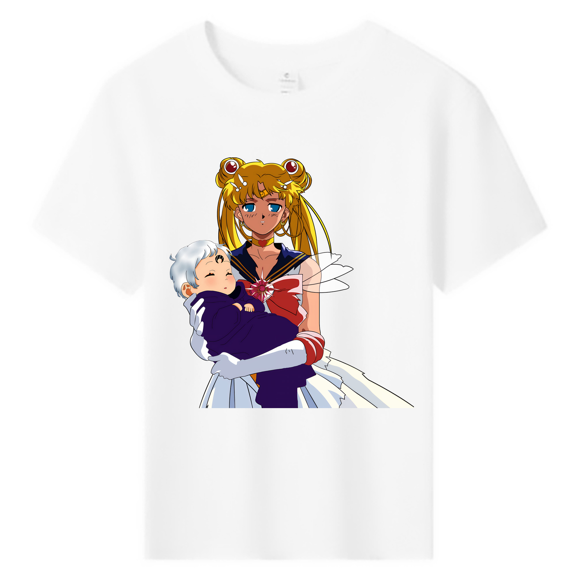 （画像用） 美少女戦士セーラームーン 月野 うさぎ つきの うさぎ Sailor Moon Tsukino Usagi 綿100％キッズTシャツ（フロントプリント）