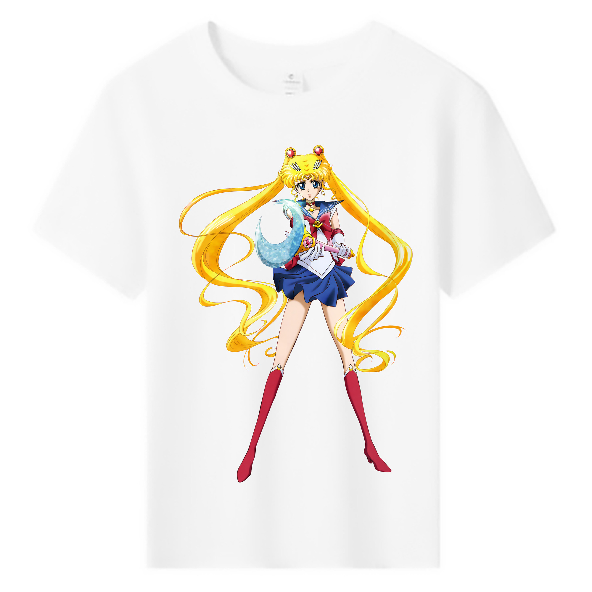 （画像用） 美少女戦士セーラームーン 月野 うさぎ つきの うさぎ Sailor Moon Tsukino Usagi 綿100％キッズTシャツ（フロントプリント）