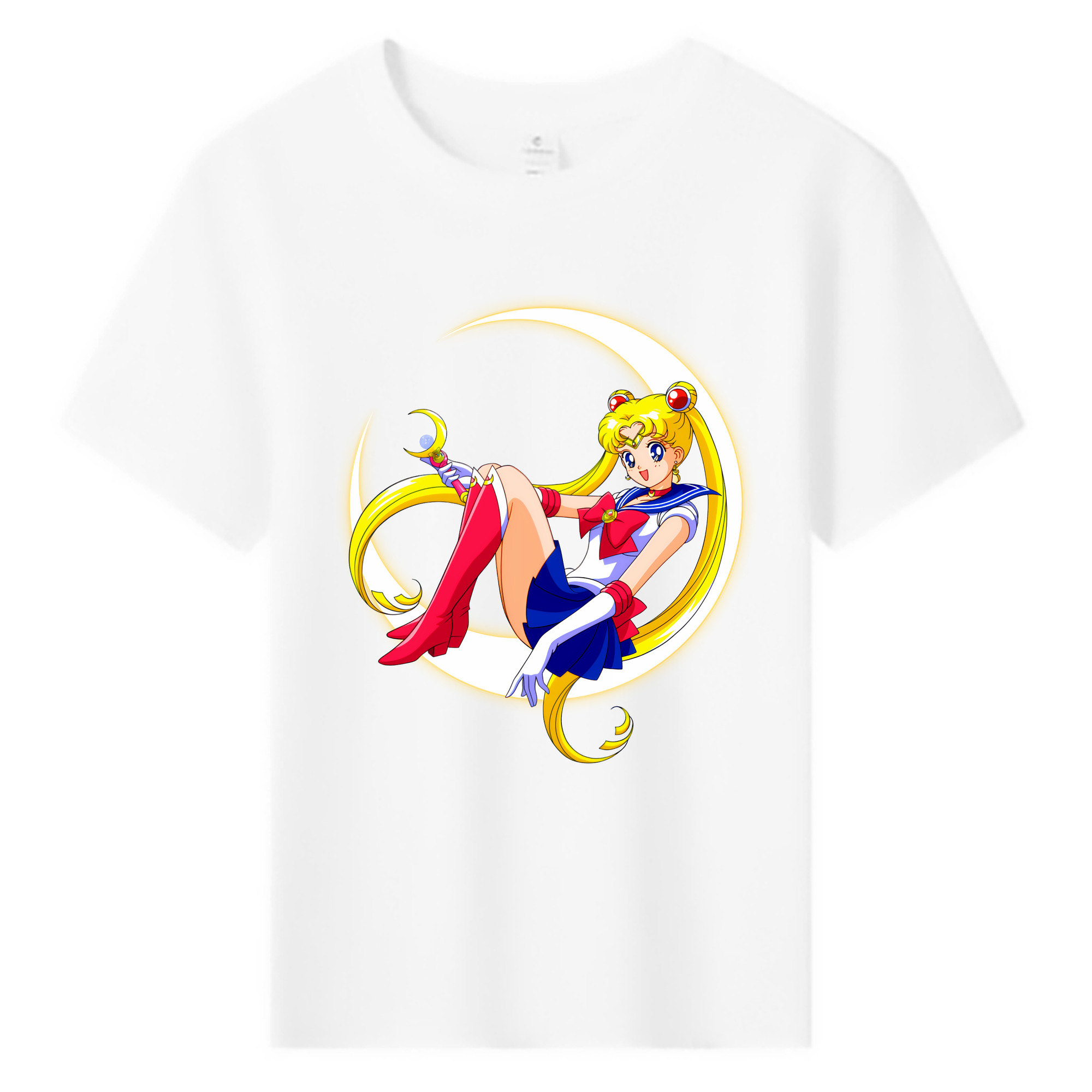 （画像用） 美少女戦士セーラームーン 月野 うさぎ つきの うさぎ Sailor Moon Tsukino Usagi 綿100％キッズTシャツ（フロントプリント）