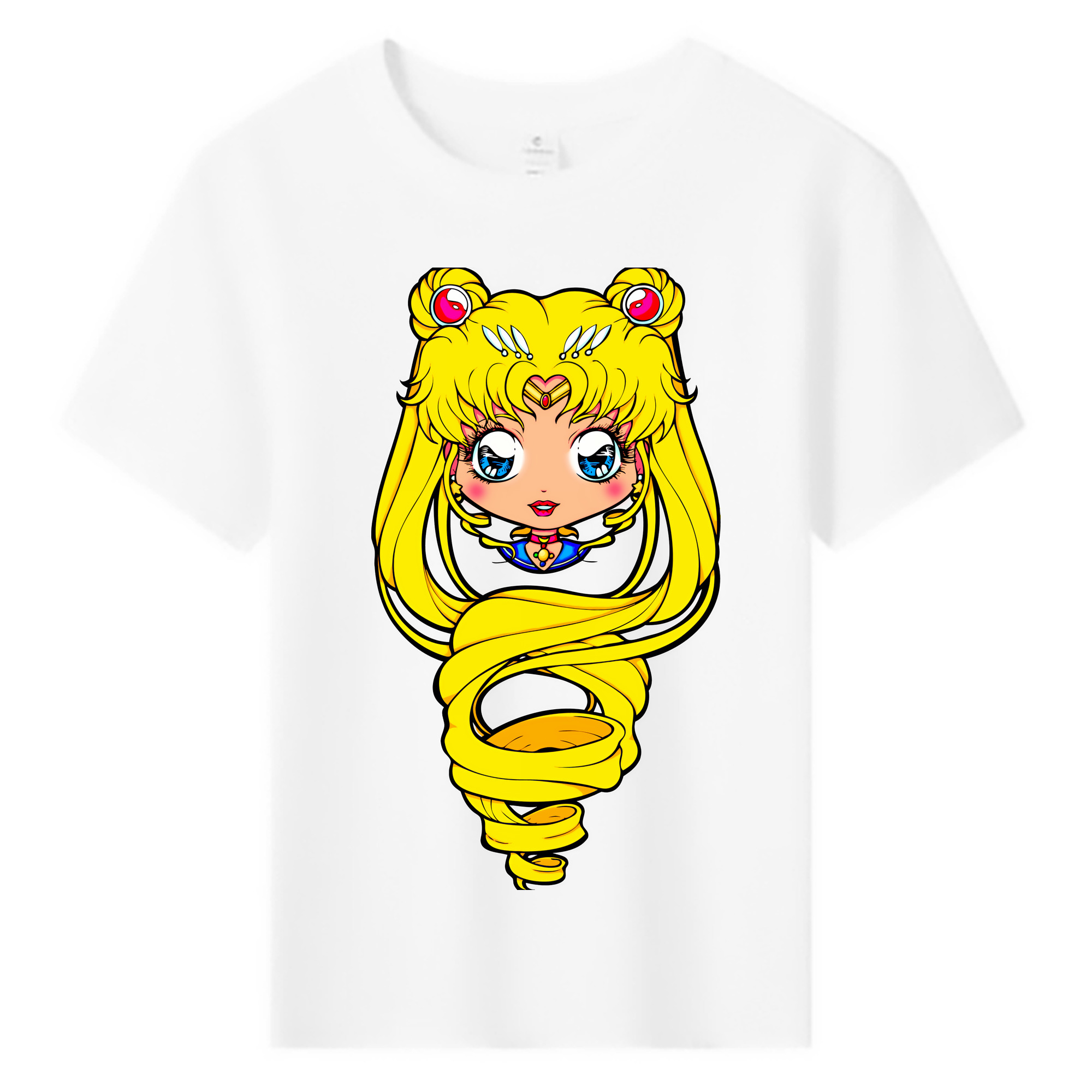 （画像用） 美少女戦士セーラームーン 月野 うさぎ つきの うさぎ Sailor Moon Tsukino Usagi 綿100％キッズTシャツ（フロントプリント）