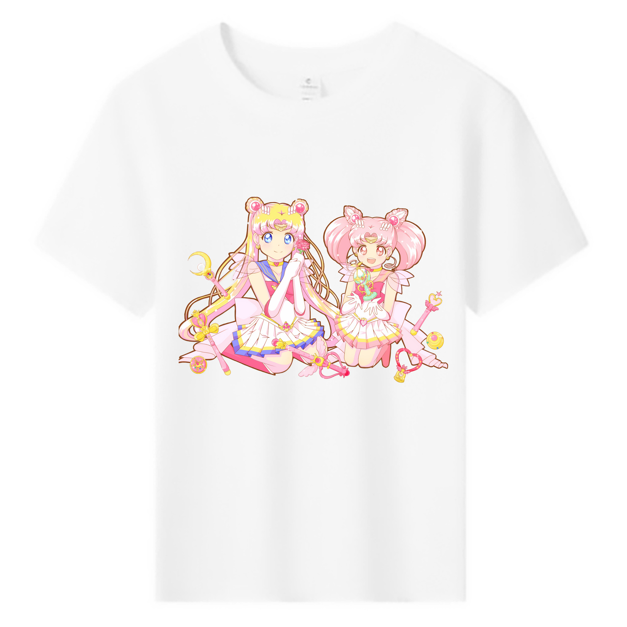 （画像用） 美少女戦士セーラームーン 月野 うさぎ つきの うさぎ Sailor Moon Tsukino Usagi 綿100％キッズTシャツ（フロントプリント）