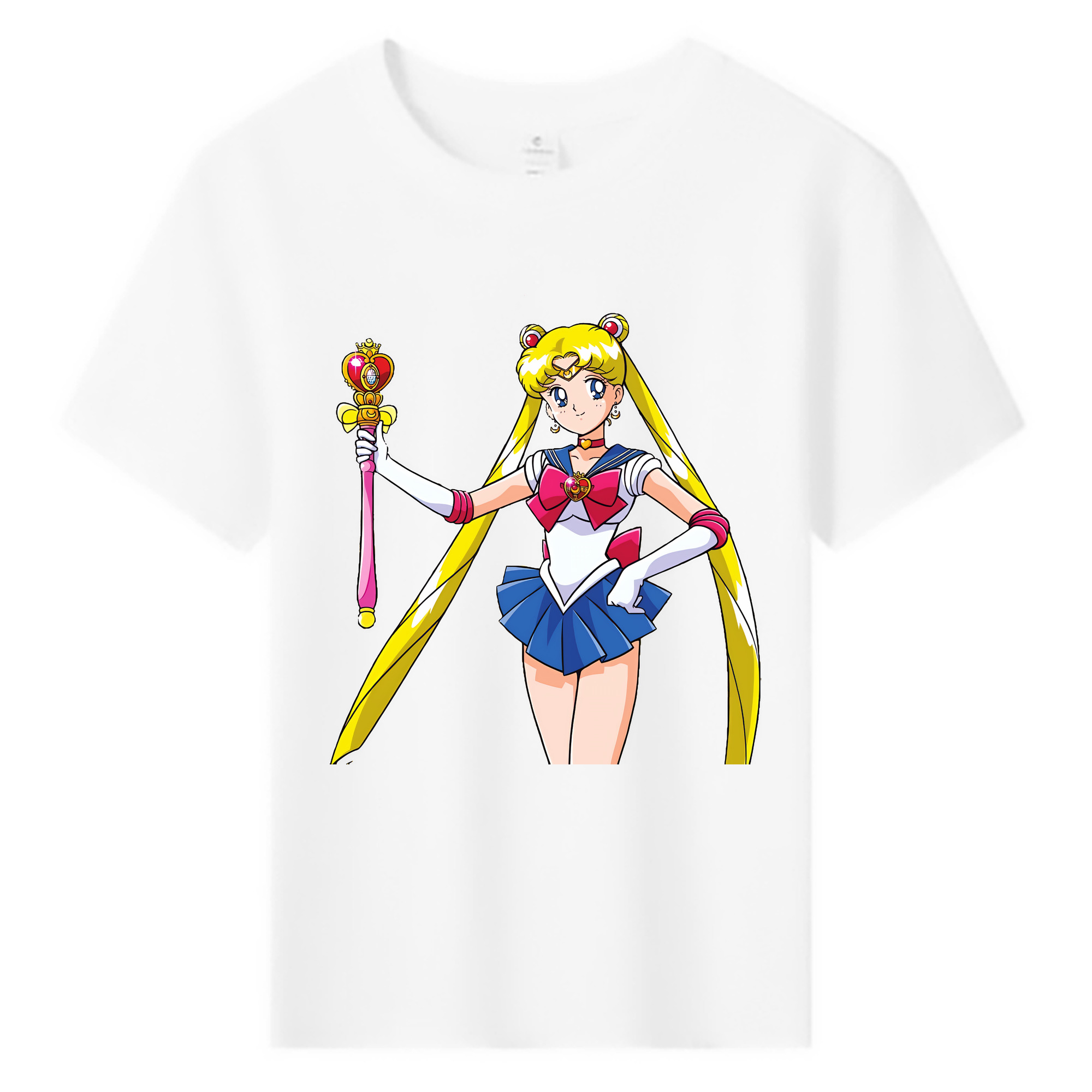 （画像用） 美少女戦士セーラームーン 月野 うさぎ つきの うさぎ Sailor Moon Tsukino Usagi 綿100％キッズTシャツ（フロントプリント）