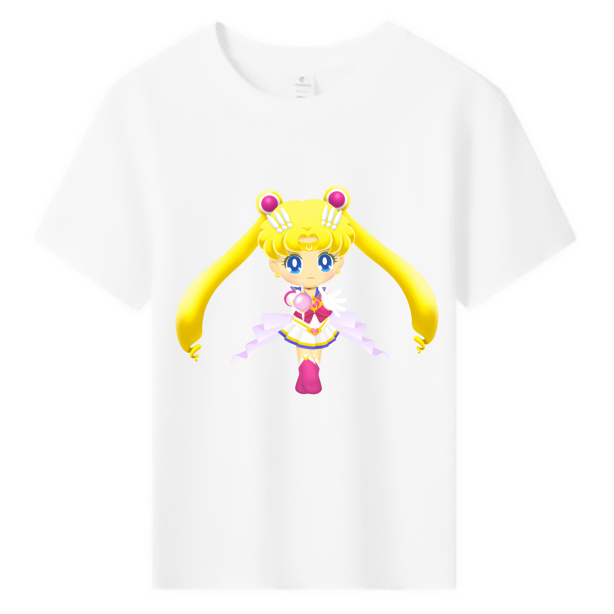 （画像用） 美少女戦士セーラームーン 月野 うさぎ つきの うさぎ Sailor Moon Tsukino Usagi 綿100％キッズTシャツ（フロントプリント）