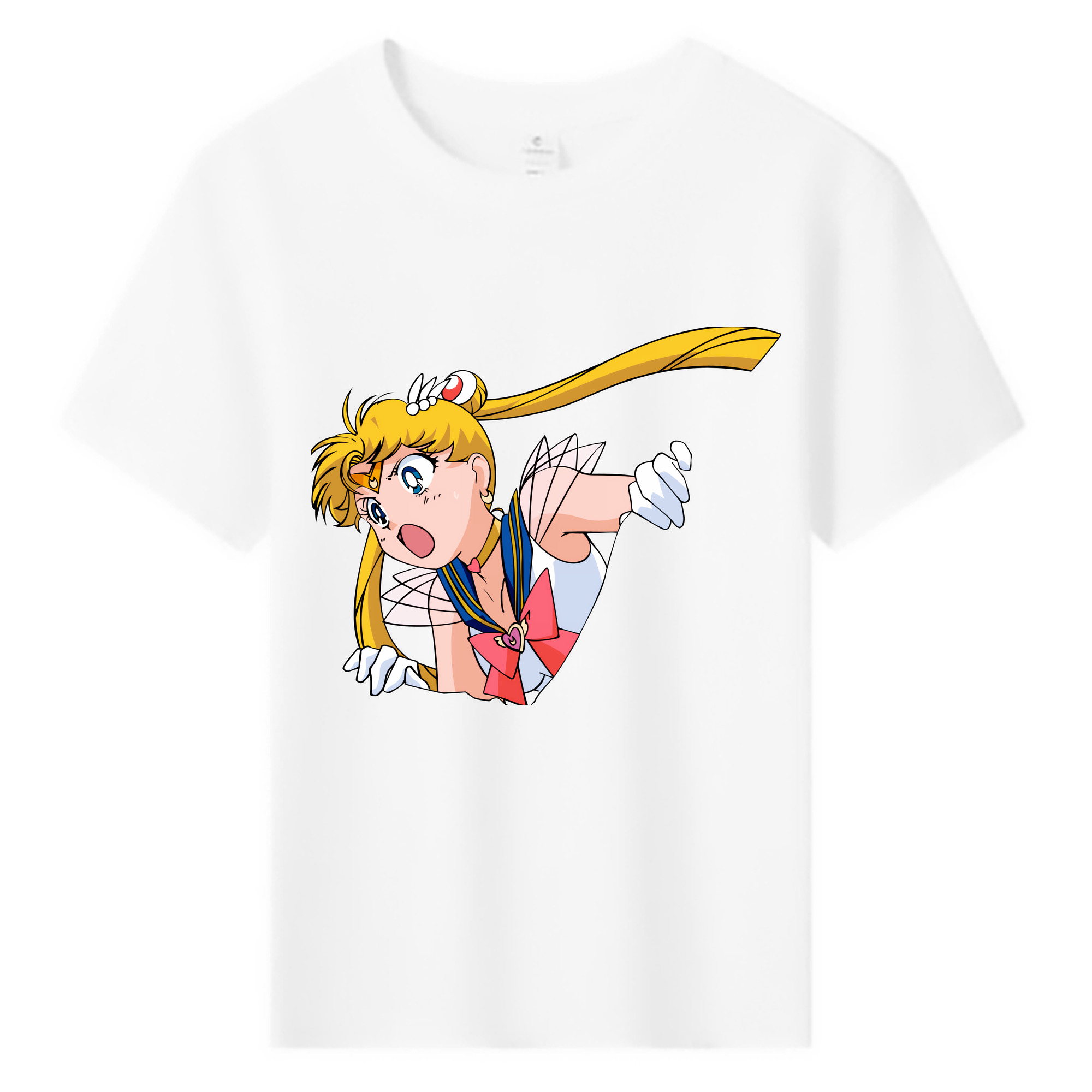 （画像用） 美少女戦士セーラームーン 月野 うさぎ つきの うさぎ Sailor Moon Tsukino Usagi 綿100％キッズTシャツ（フロントプリント）