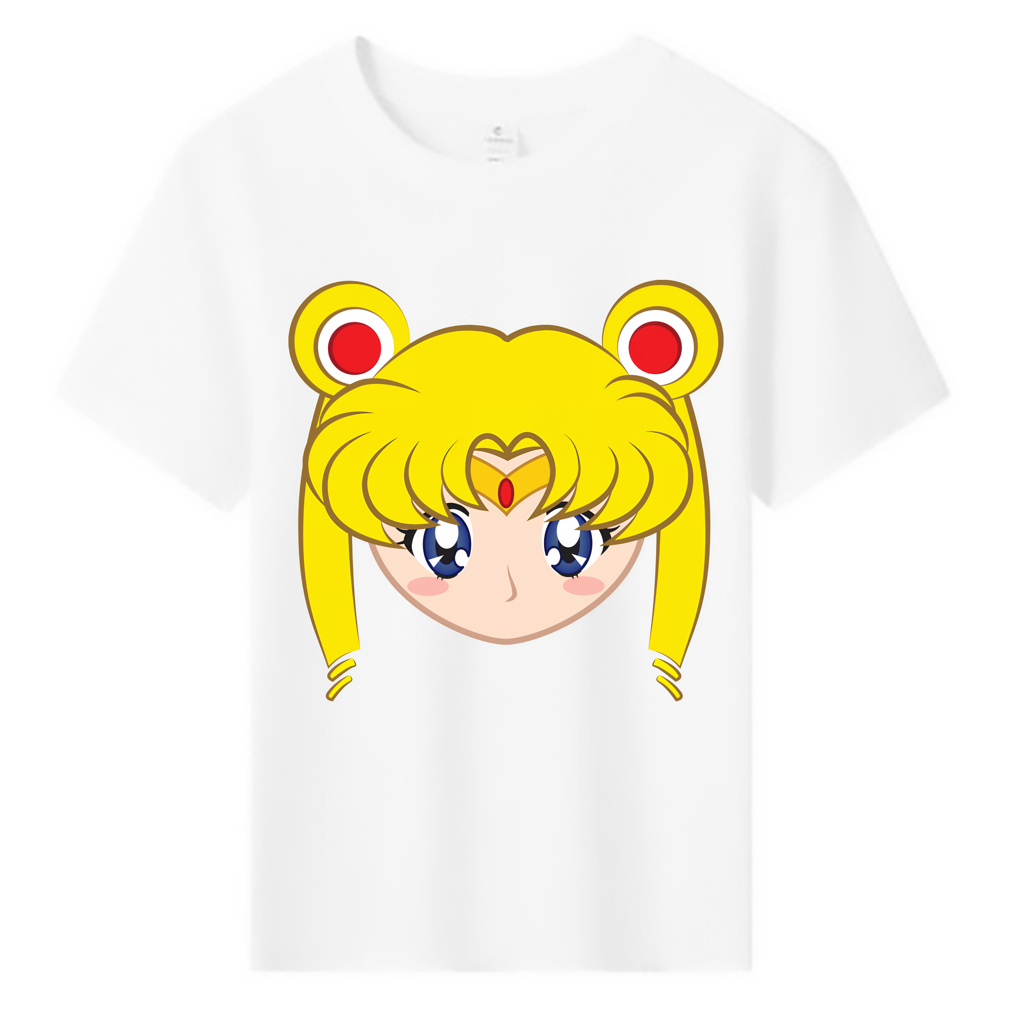 （画像用） 美少女戦士セーラームーン 月野 うさぎ つきの うさぎ Sailor Moon Tsukino Usagi 綿100％キッズTシャツ（フロントプリント）