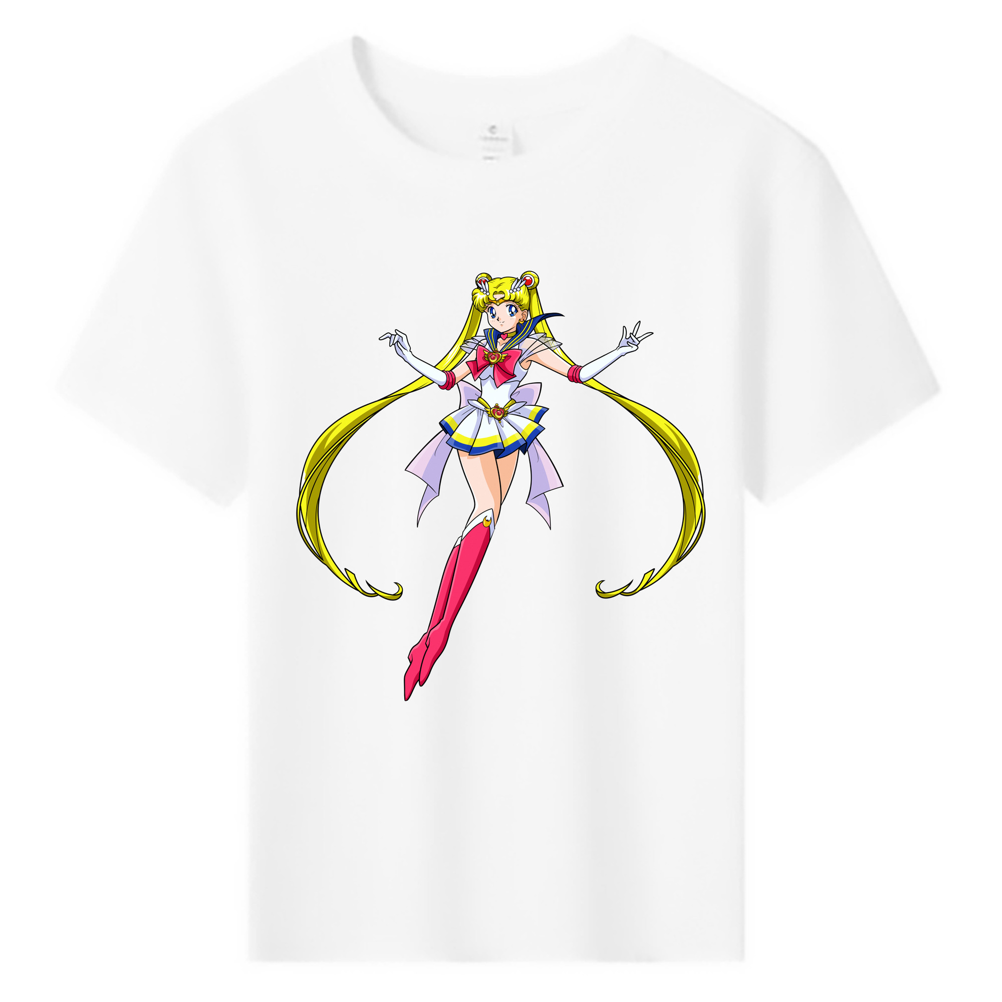 （画像用） 美少女戦士セーラームーン 月野 うさぎ つきの うさぎ Sailor Moon Tsukino Usagi 綿100％キッズTシャツ（フロントプリント）