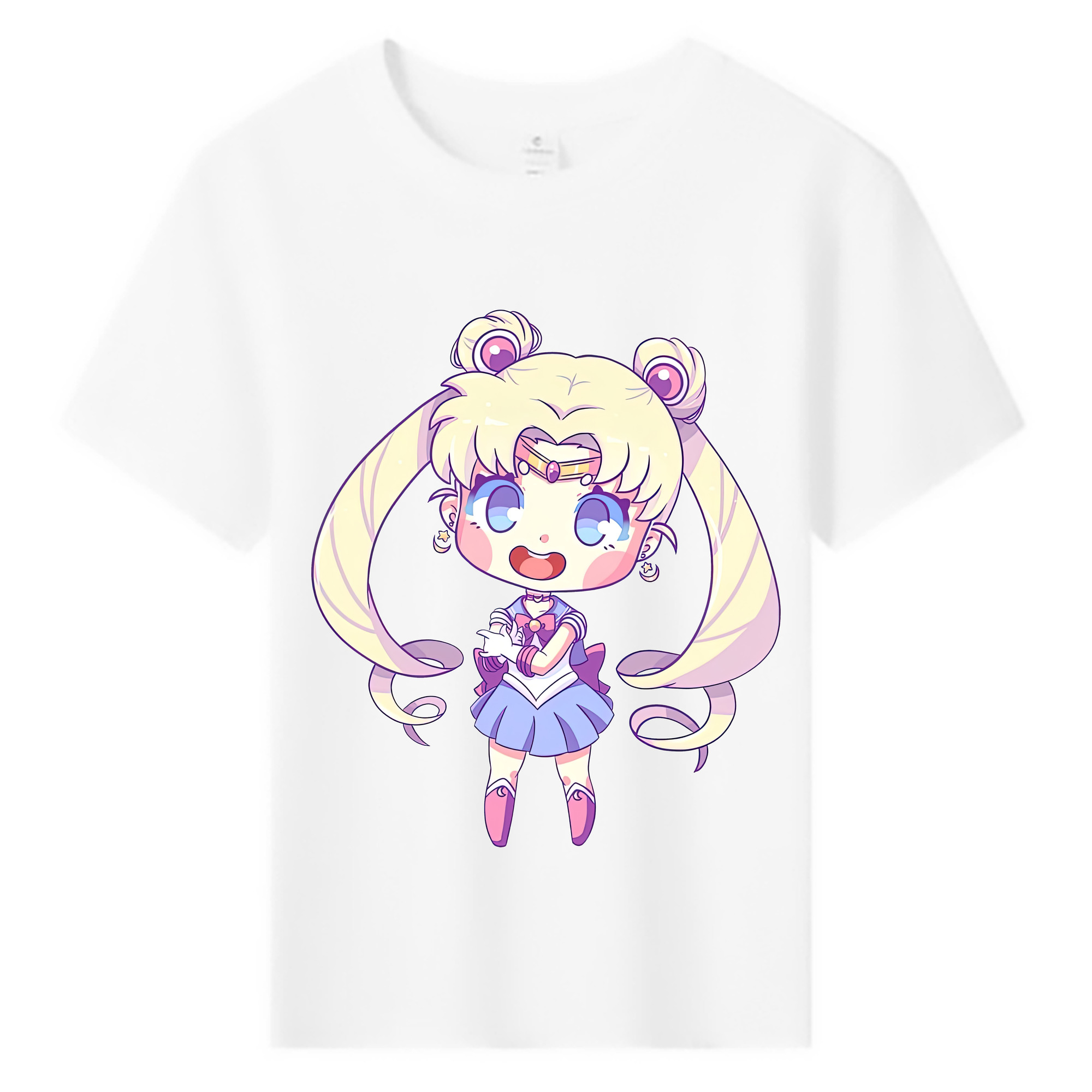 （画像用） 美少女戦士セーラームーン 月野 うさぎ つきの うさぎ Sailor Moon Tsukino Usagi 綿100％キッズTシャツ（フロントプリント）