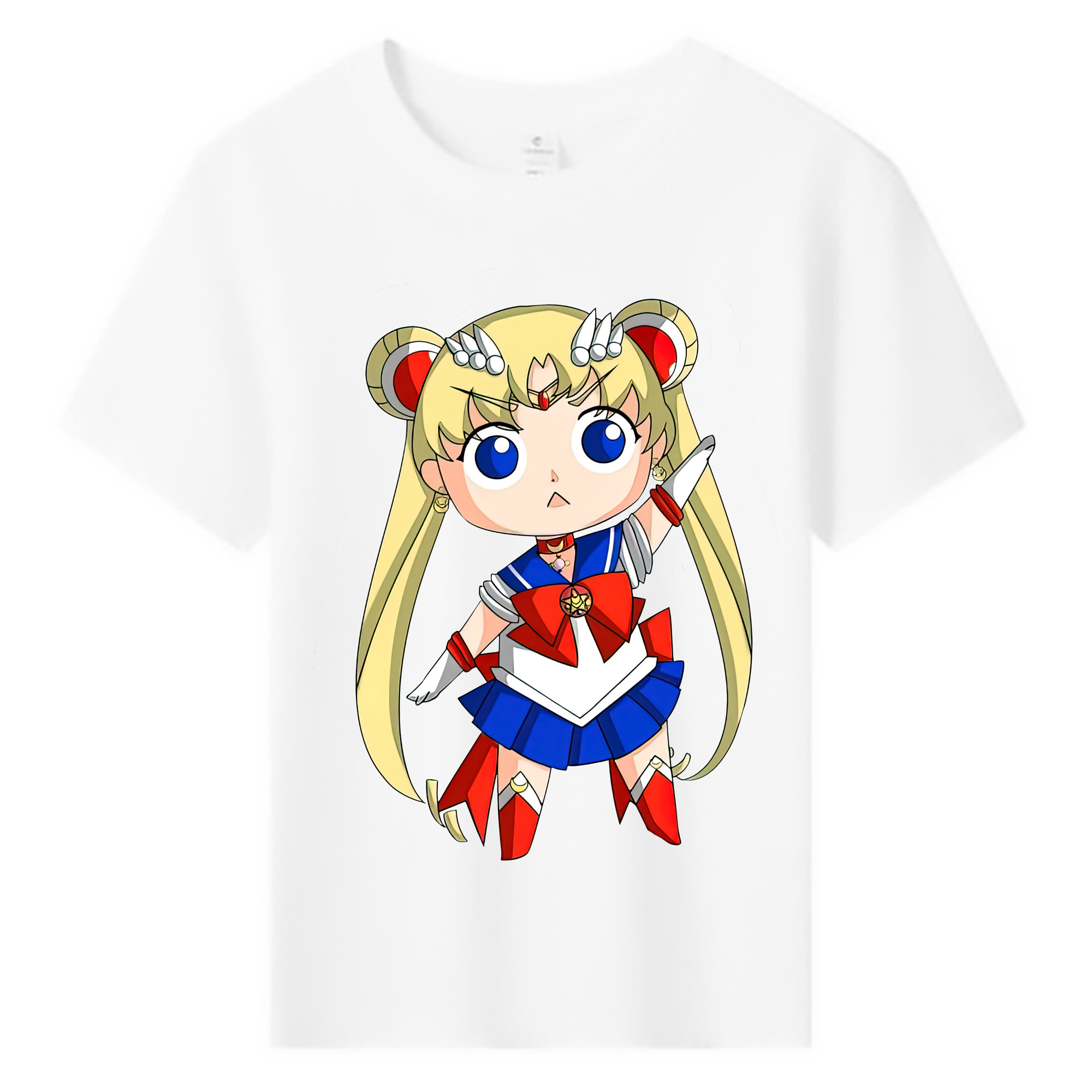 （画像用） 美少女戦士セーラームーン 月野 うさぎ つきの うさぎ Sailor Moon Tsukino Usagi 綿100％キッズTシャツ（フロントプリント）