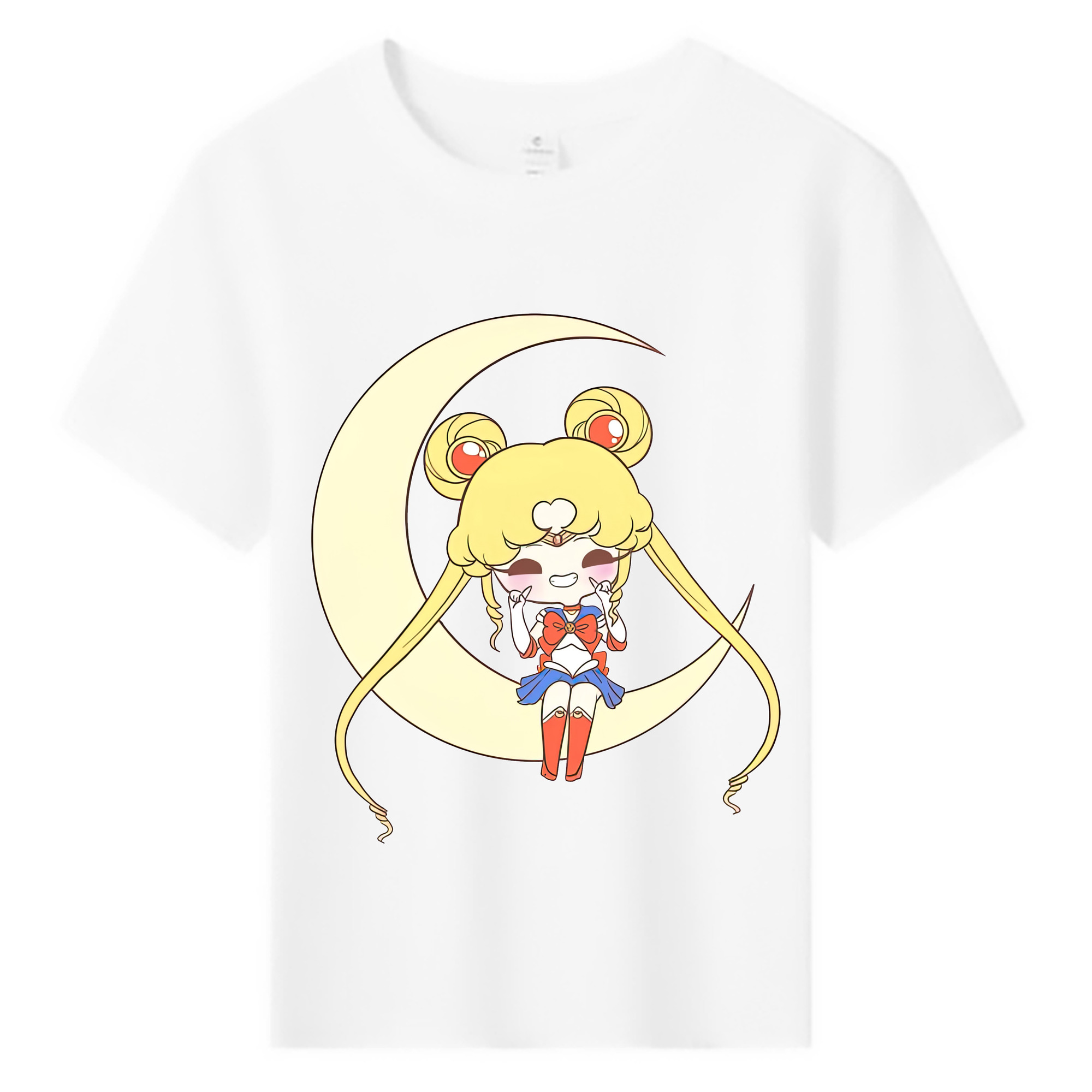 （画像用） 美少女戦士セーラームーン 月野 うさぎ つきの うさぎ Sailor Moon Tsukino Usagi 綿100％キッズTシャツ（フロントプリント）