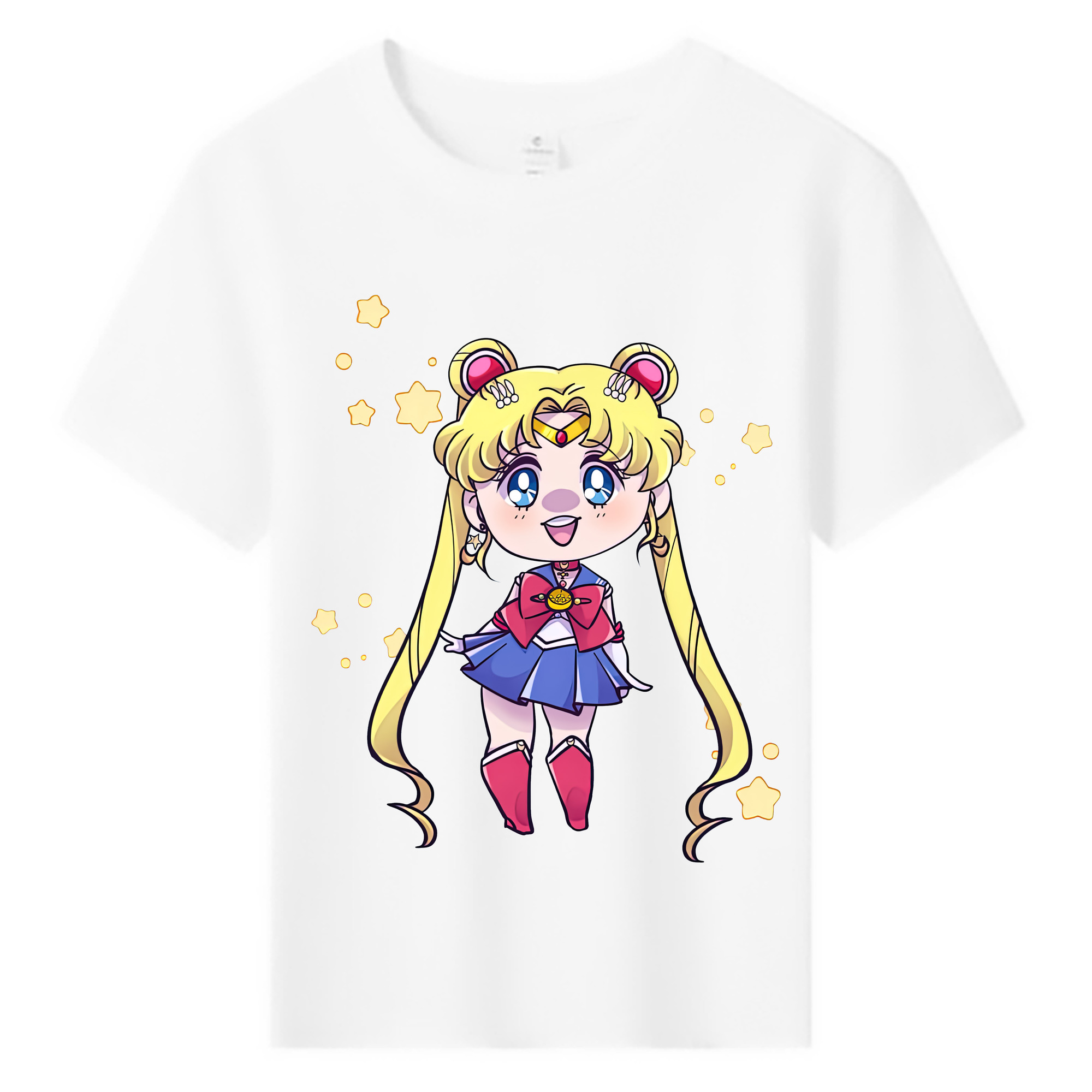 （画像用） 美少女戦士セーラームーン 月野 うさぎ つきの うさぎ Sailor Moon Tsukino Usagi 綿100％キッズTシャツ（フロントプリント）