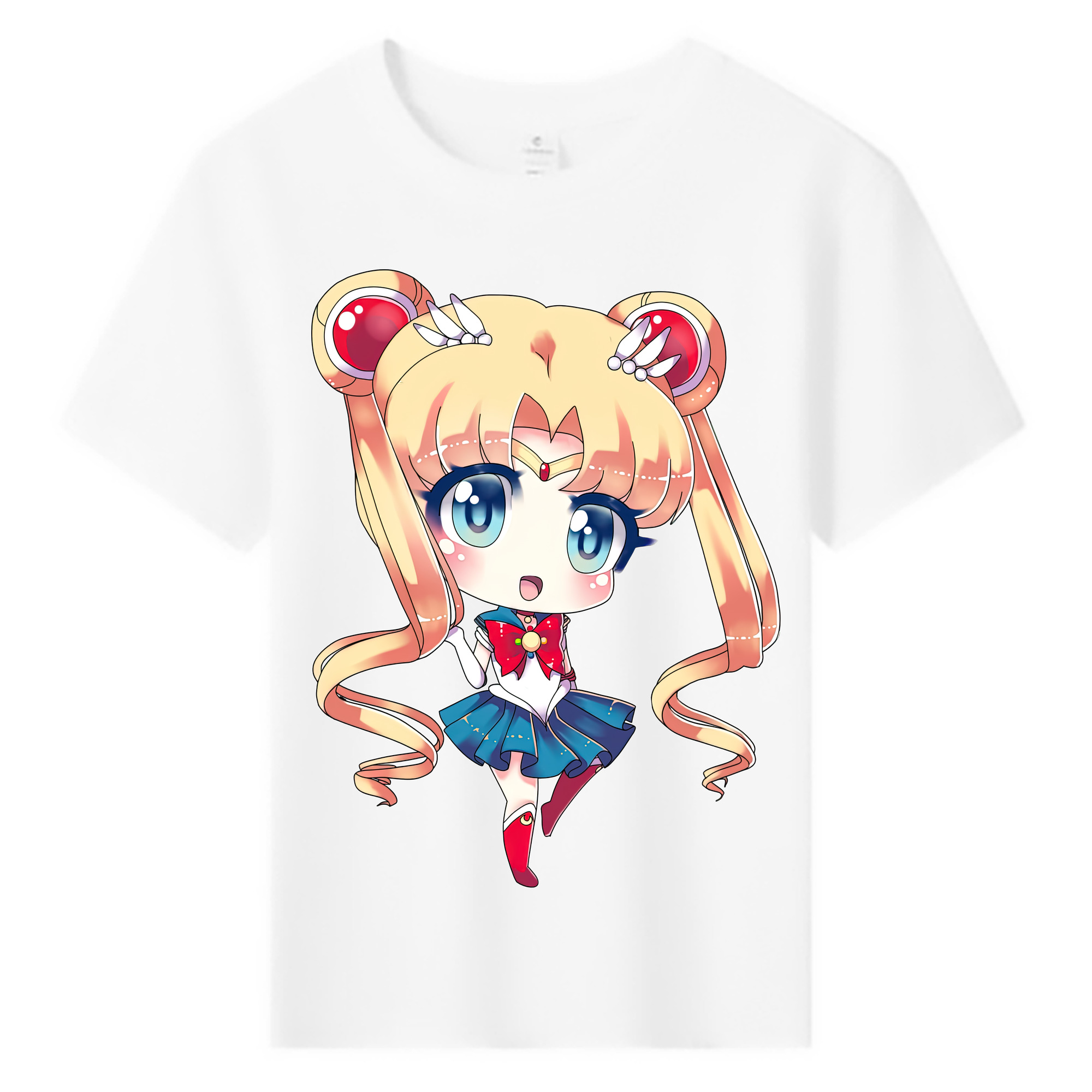 （画像用） 美少女戦士セーラームーン 月野 うさぎ つきの うさぎ Sailor Moon Tsukino Usagi 綿100％キッズTシャツ（フロントプリント）