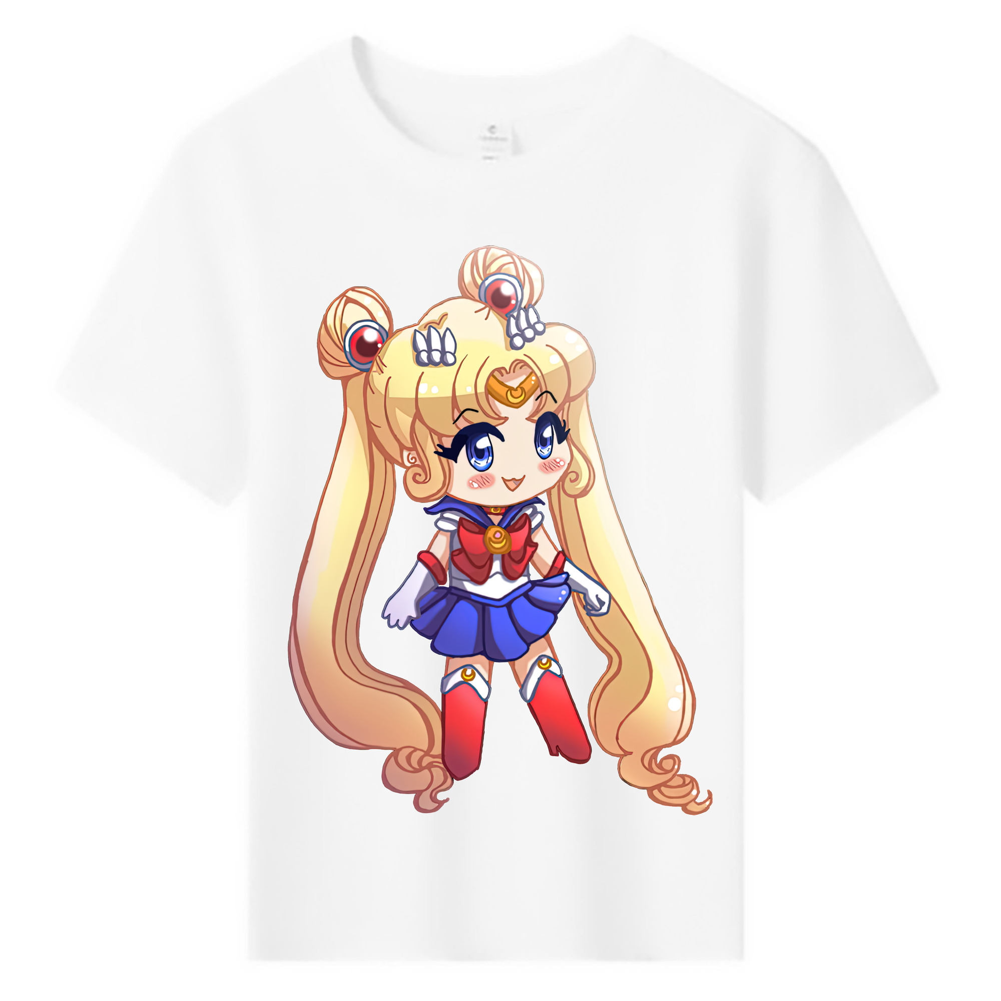 （画像用） 美少女戦士セーラームーン 月野 うさぎ つきの うさぎ Sailor Moon Tsukino Usagi 綿100％キッズTシャツ（フロントプリント）