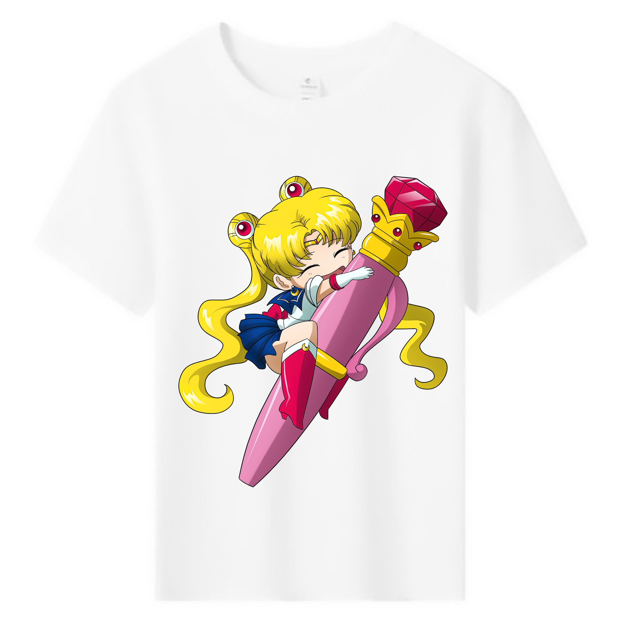 （画像用） 美少女戦士セーラームーン 月野 うさぎ つきの うさぎ Sailor Moon Tsukino Usagi 綿100％キッズTシャツ（フロントプリント）