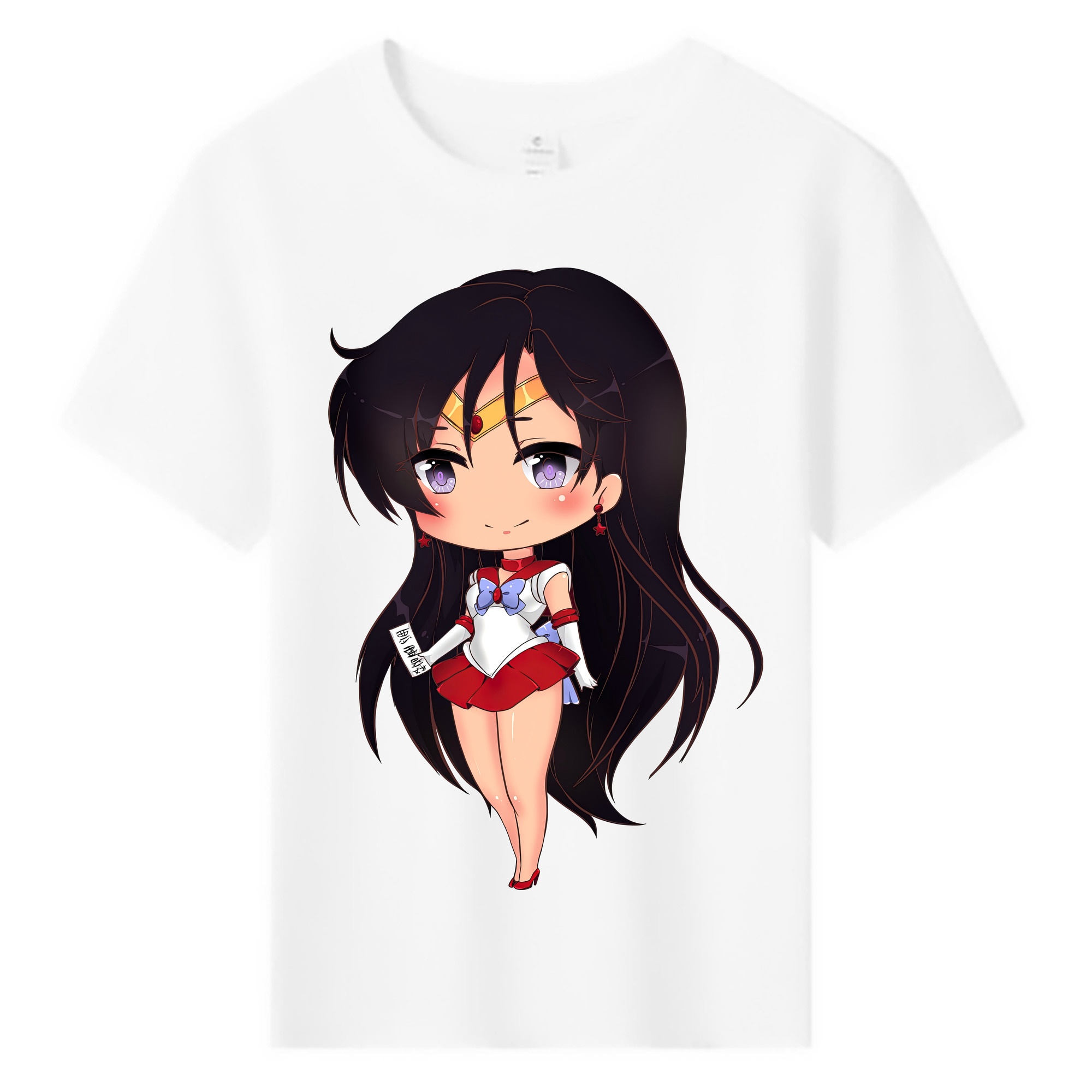 （画像用） 美少女戦士セーラームーン 火野レイ ひの レイ Sailor Moon Hino Rei （セーラーマーズ,Sailor Mars） 綿100％キッズTシャツ（フロントプリント）