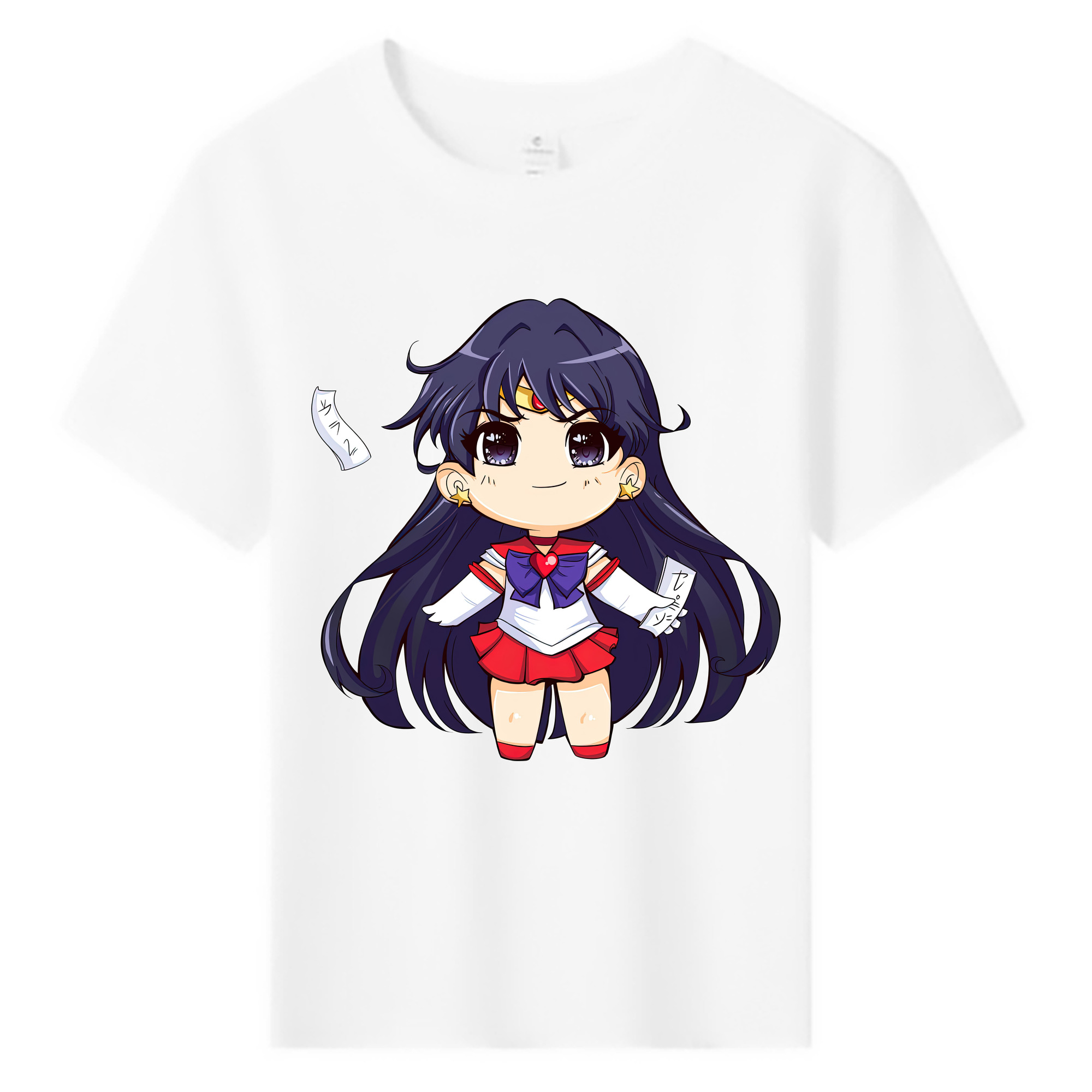 （画像用） 美少女戦士セーラームーン 火野レイ ひの レイ Sailor Moon Hino Rei （セーラーマーズ,Sailor Mars） 綿100％キッズTシャツ（フロントプリント）