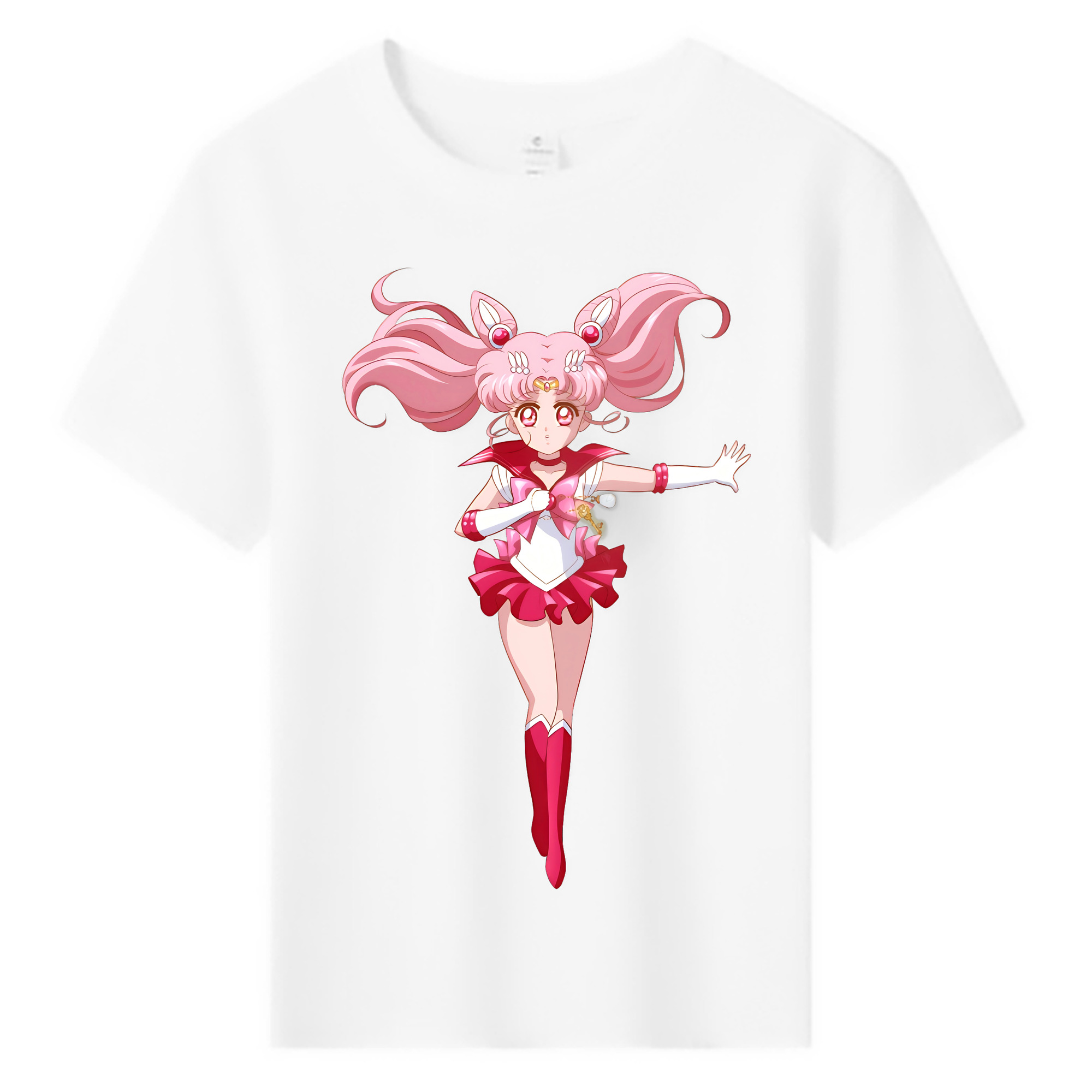 （画像用） 美少女戦士セーラームーン ちびうさ Sailor Moon Chibiusa Tsukino Usagi Small Lady Serenity 綿100％キッズTシャツ（フロントプリント）