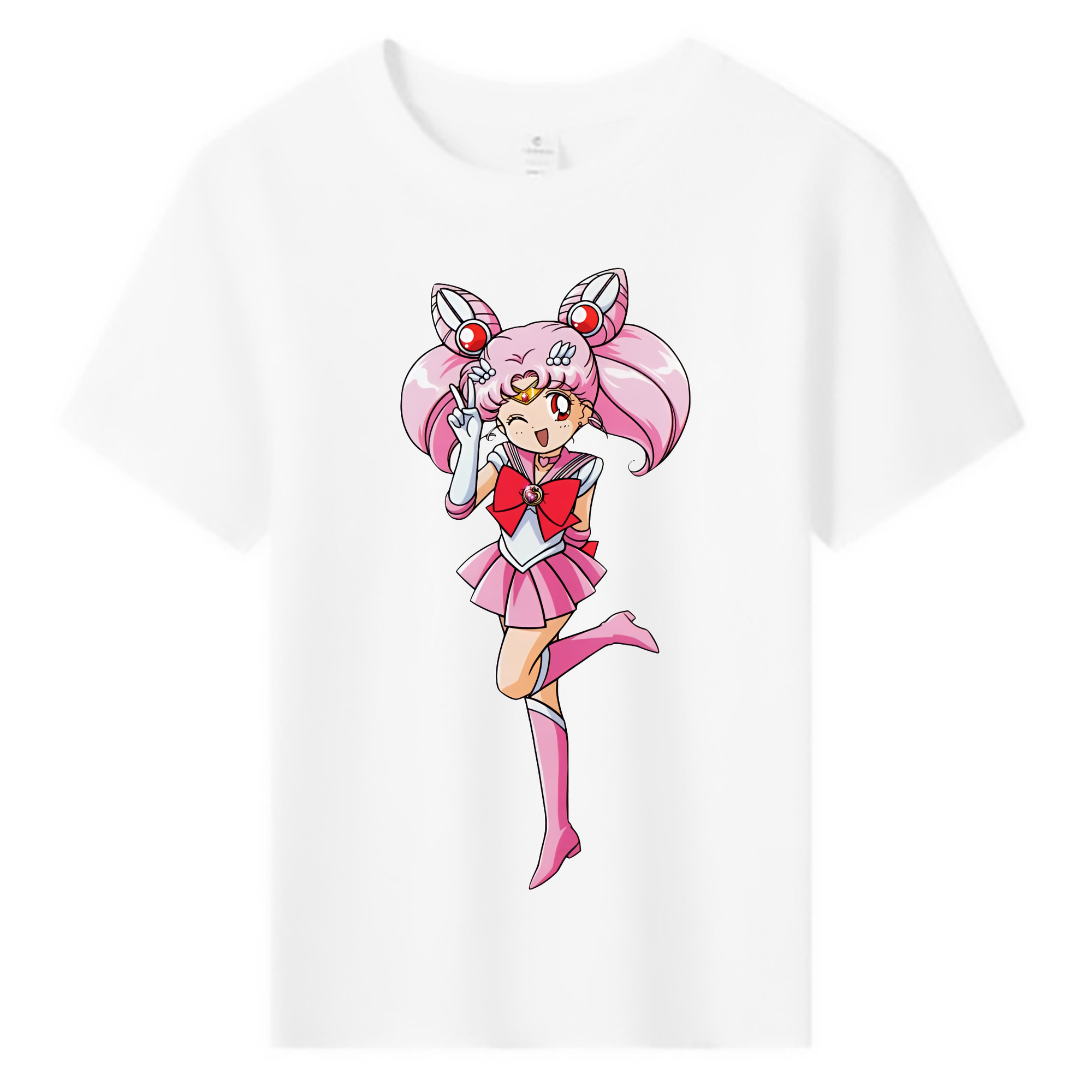 （画像用） 美少女戦士セーラームーン ちびうさ Sailor Moon Chibiusa Tsukino Usagi Small Lady Serenity 綿100％キッズTシャツ（フロントプリント）