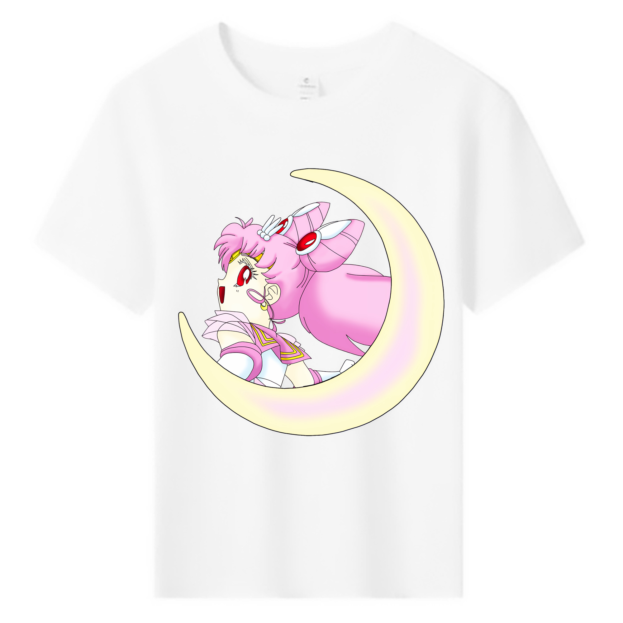 （画像用） 美少女戦士セーラームーン ちびうさ Sailor Moon Chibiusa Tsukino Usagi Small Lady Serenity 綿100％キッズTシャツ（フロントプリント）