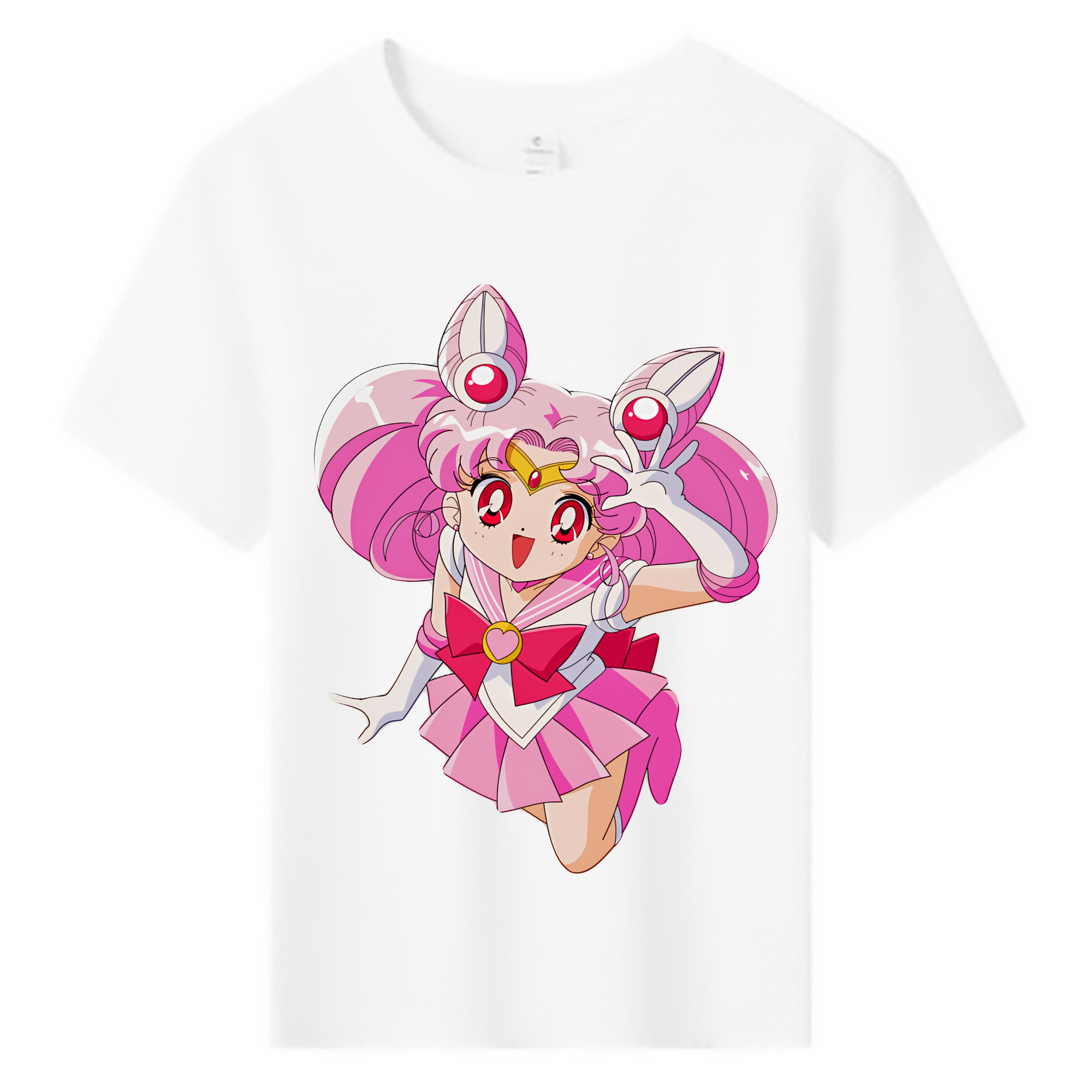 （画像用） 美少女戦士セーラームーン ちびうさ Sailor Moon Chibiusa Tsukino Usagi Small Lady Serenity 綿100％キッズTシャツ（フロントプリント）