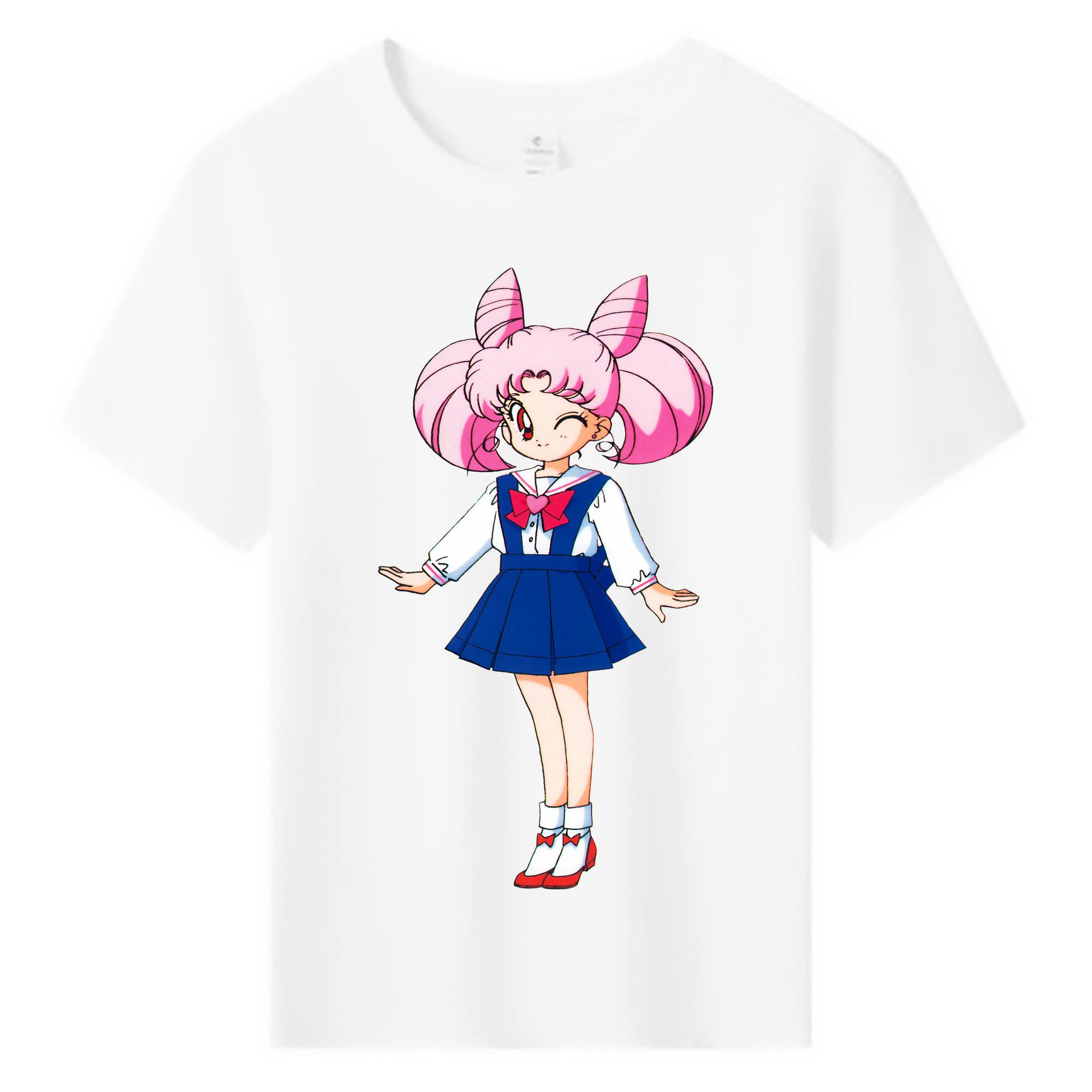 （画像用） 美少女戦士セーラームーン ちびうさ Sailor Moon Chibiusa Tsukino Usagi Small Lady Serenity 綿100％キッズTシャツ（フロントプリント）