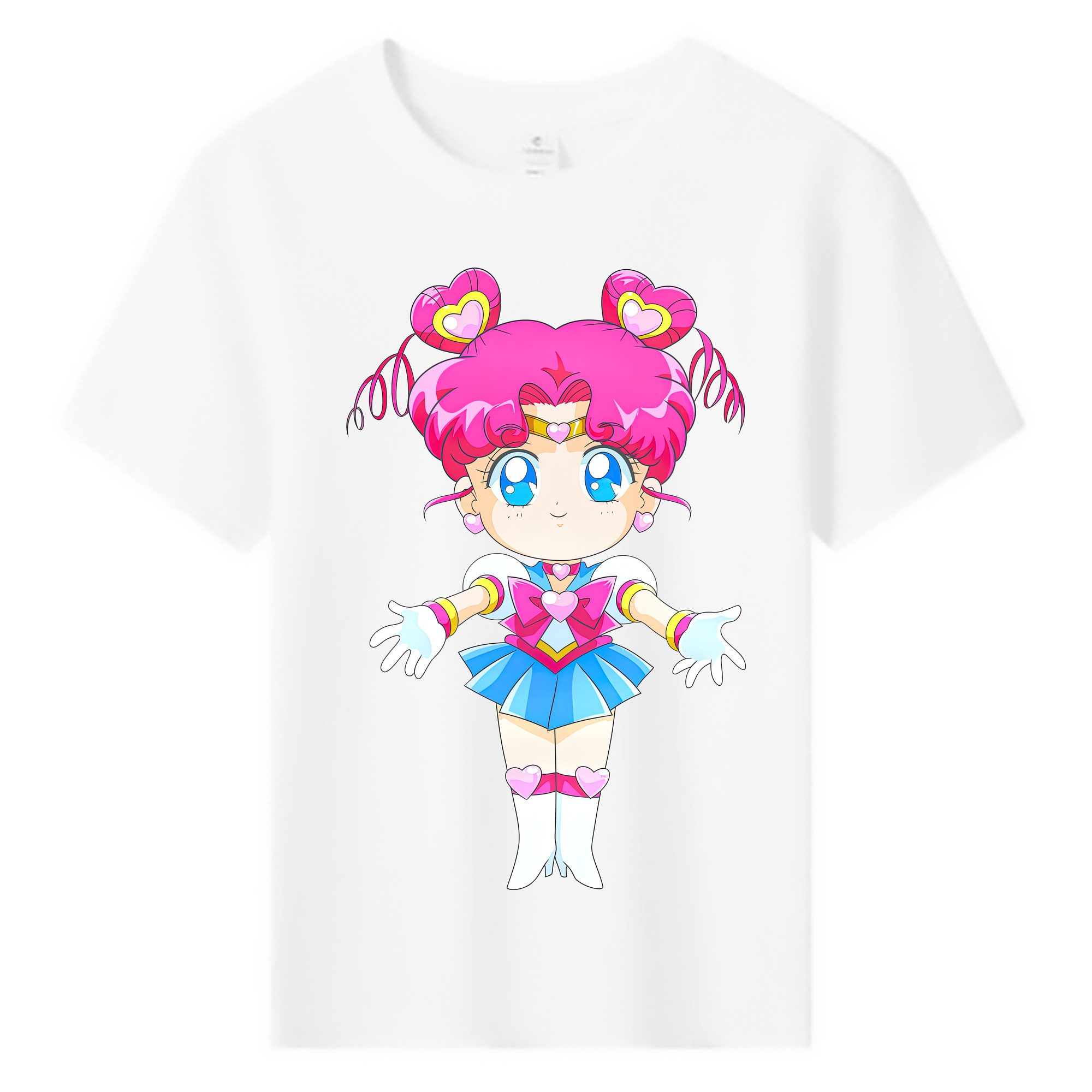 （画像用） 美少女戦士セーラームーン ちびうさ Sailor Moon Chibiusa Tsukino Usagi Small Lady Serenity 綿100％キッズTシャツ（フロントプリント）
