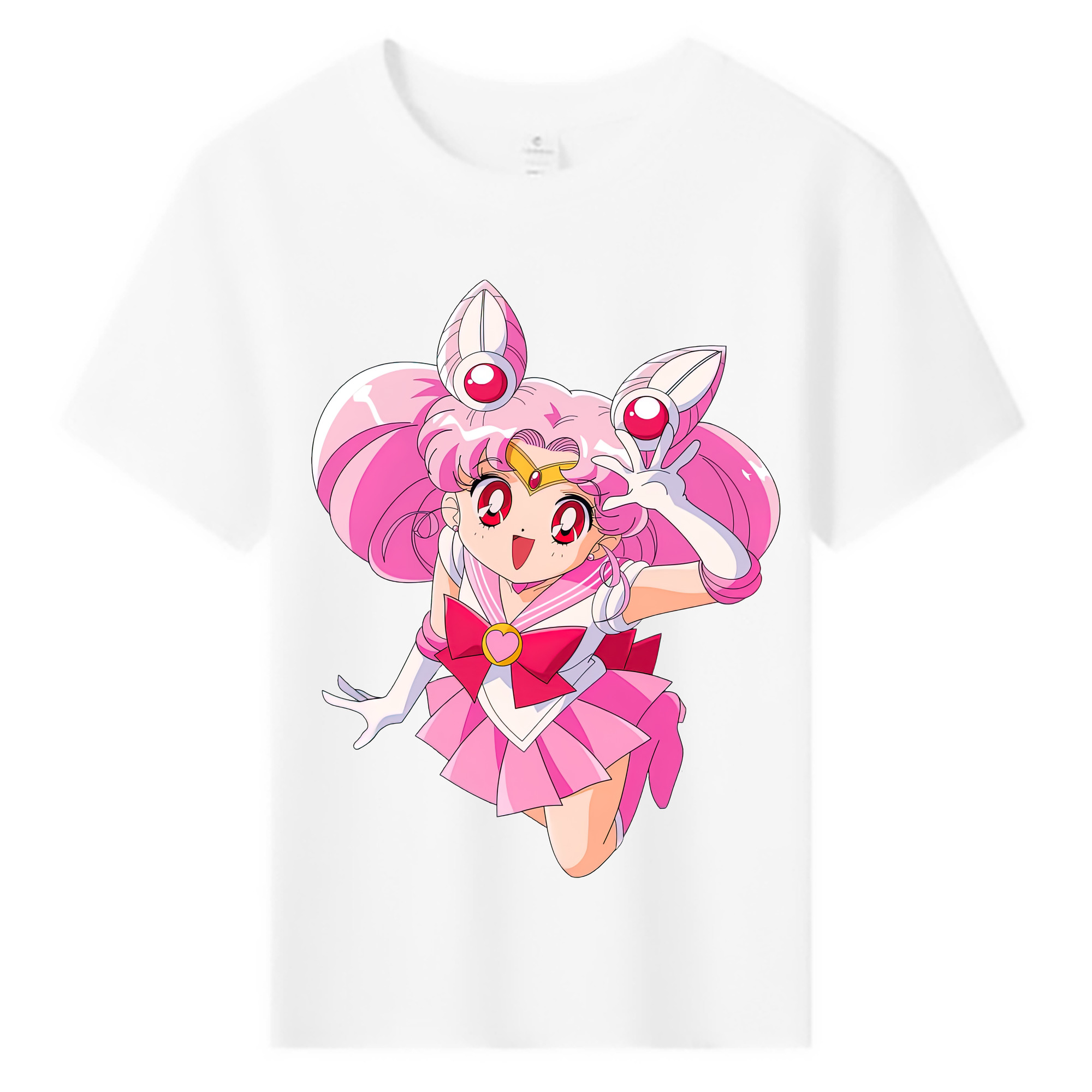 （画像用） 美少女戦士セーラームーン ちびうさ Sailor Moon Chibiusa Tsukino Usagi Small Lady Serenity 綿100％キッズTシャツ（フロントプリント）