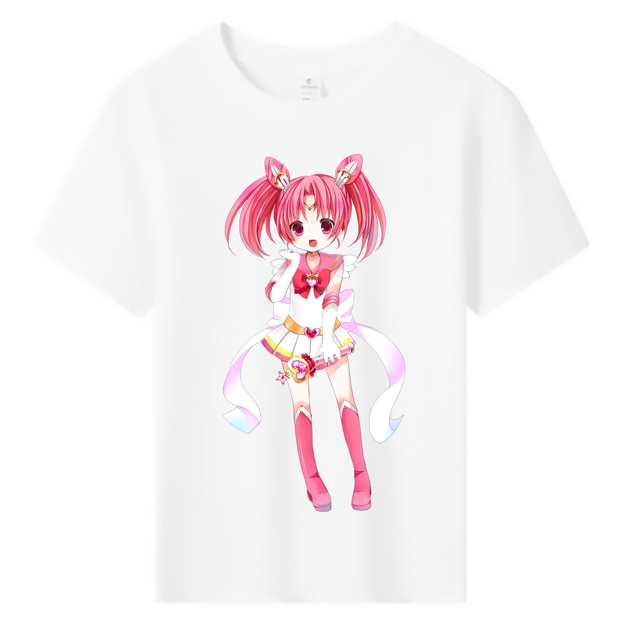 （画像用） 美少女戦士セーラームーン ちびうさ Sailor Moon Chibiusa Tsukino Usagi Small Lady Serenity 綿100％キッズTシャツ（フロントプリント）