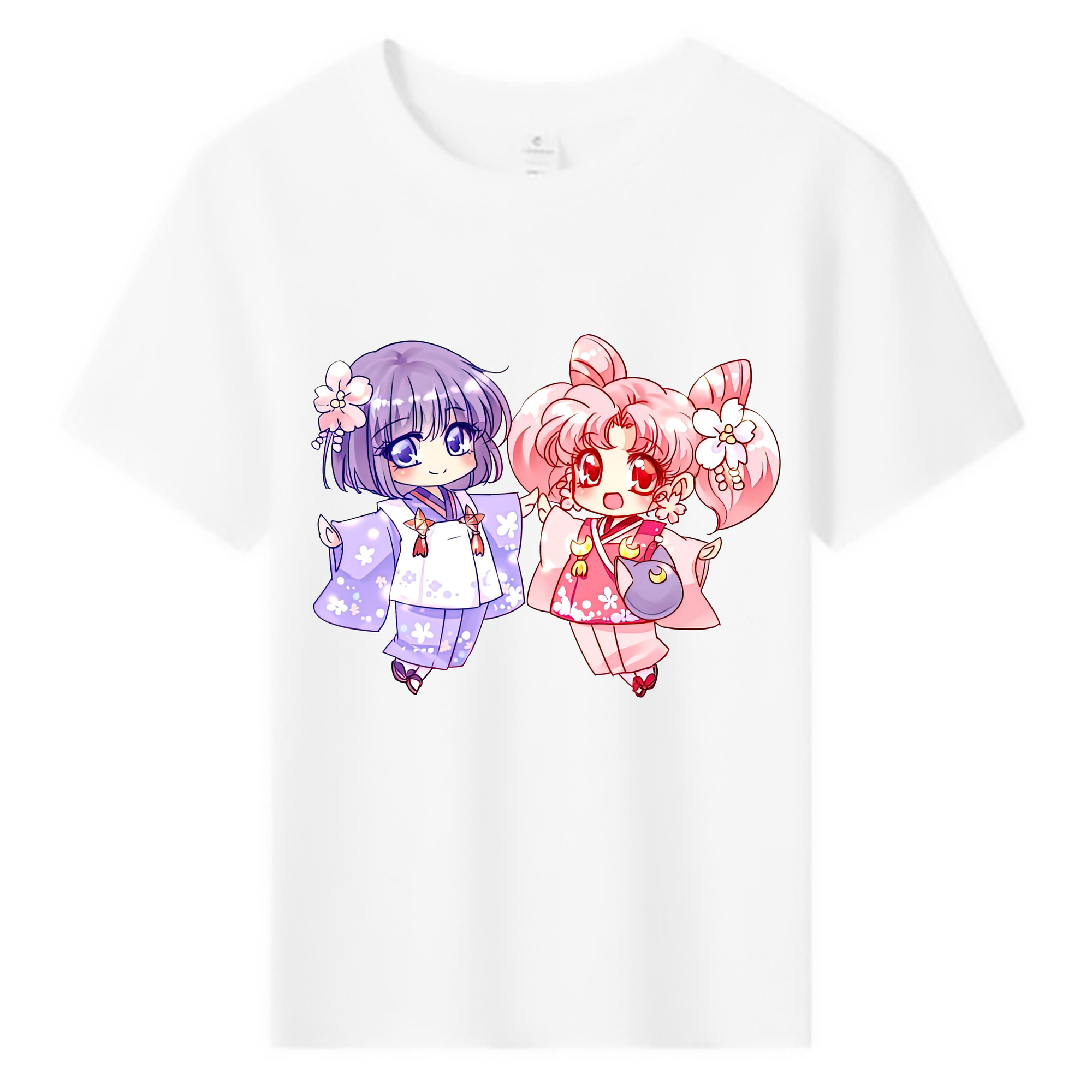 （画像用） 美少女戦士セーラームーン ちびうさ Sailor Moon Chibiusa Tsukino Usagi Small Lady Serenity 綿100％キッズTシャツ（フロントプリント）