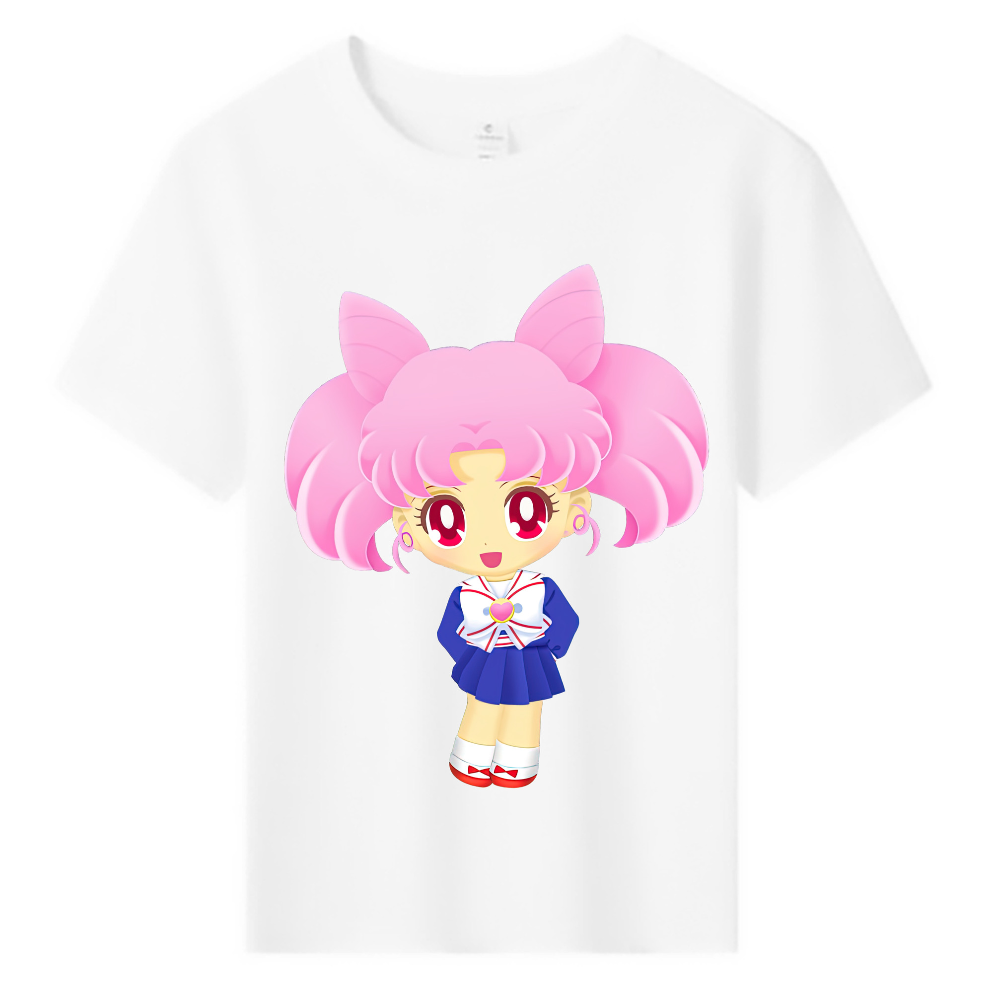 （画像用） 美少女戦士セーラームーン ちびうさ Sailor Moon Chibiusa Tsukino Usagi Small Lady Serenity 綿100％キッズTシャツ（フロントプリント）