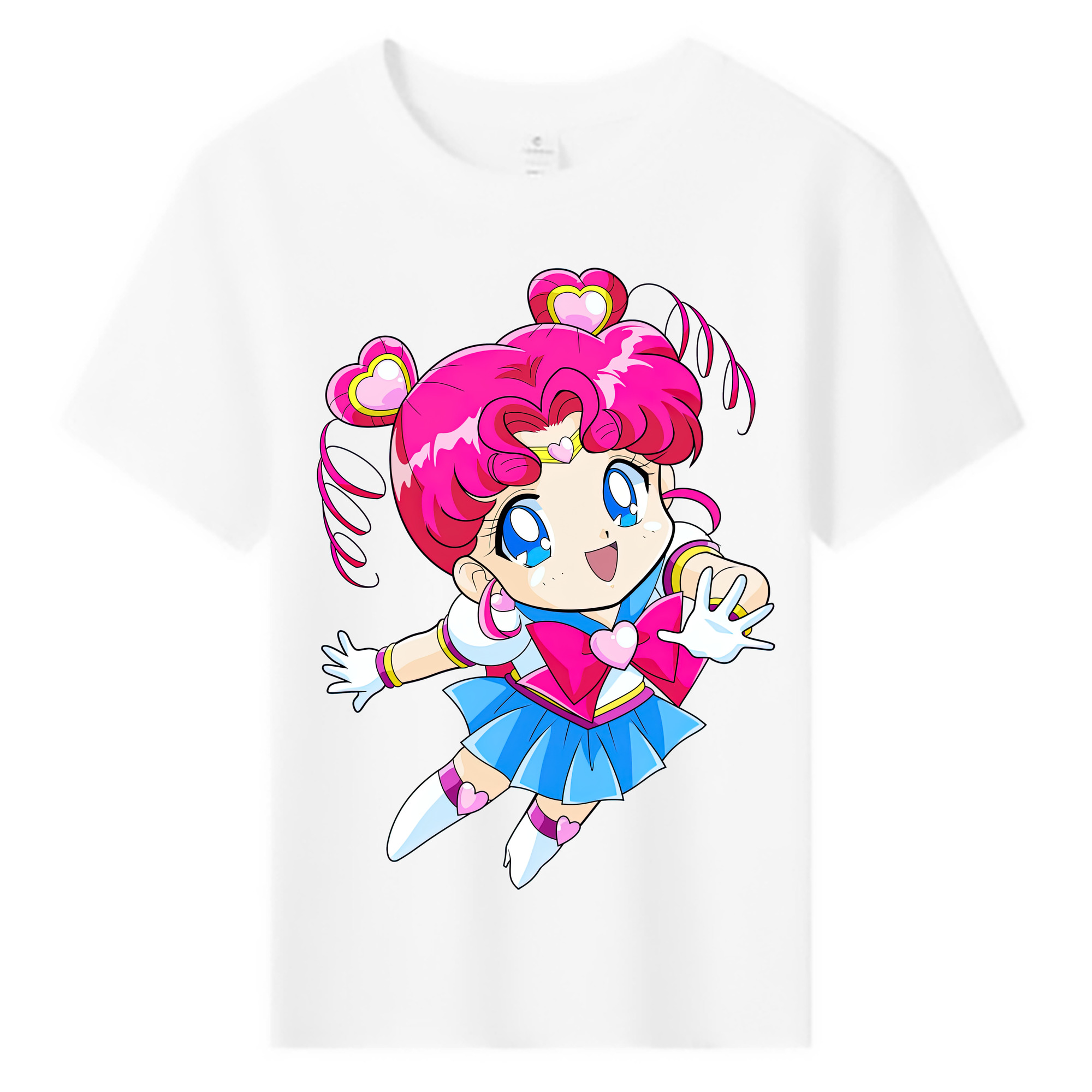 （画像用） 美少女戦士セーラームーン ちびうさ Sailor Moon Chibiusa Tsukino Usagi Small Lady Serenity 綿100％キッズTシャツ（フロントプリント）