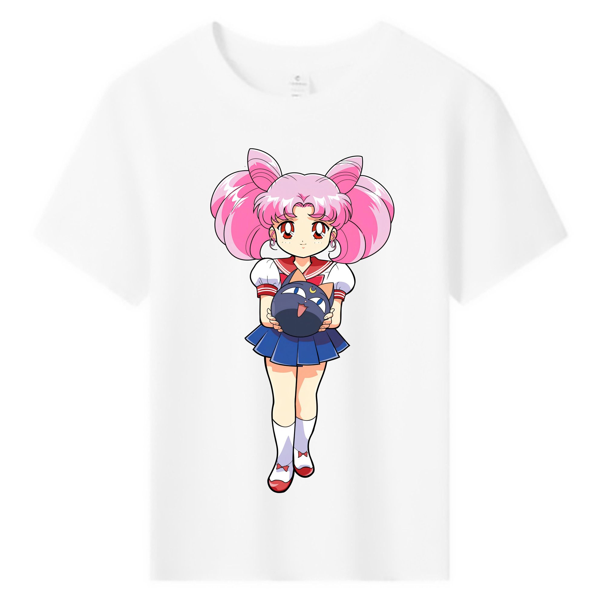 （画像用） 美少女戦士セーラームーン ちびうさ Sailor Moon Chibiusa Tsukino Usagi Small Lady Serenity 綿100％キッズTシャツ（フロントプリント）