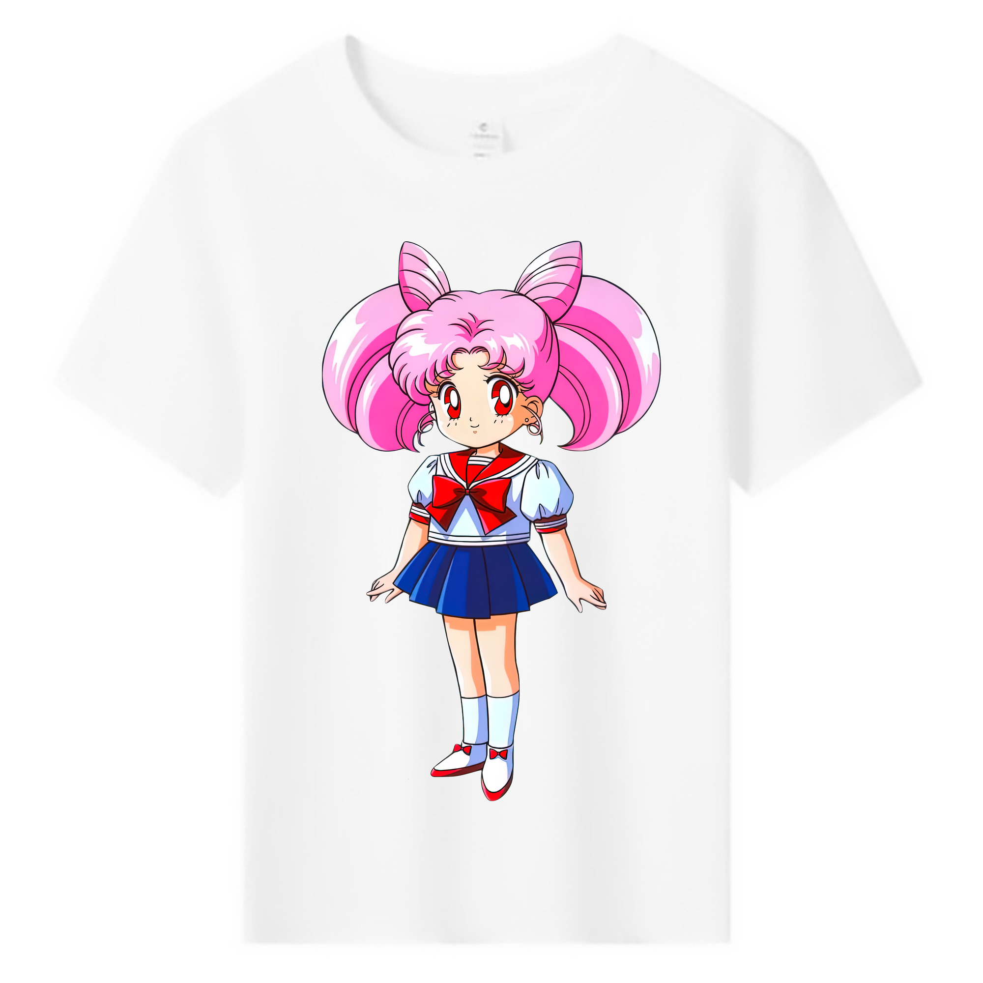 （画像用） 美少女戦士セーラームーン ちびうさ Sailor Moon Chibiusa Tsukino Usagi Small Lady Serenity 綿100％キッズTシャツ（フロントプリント）