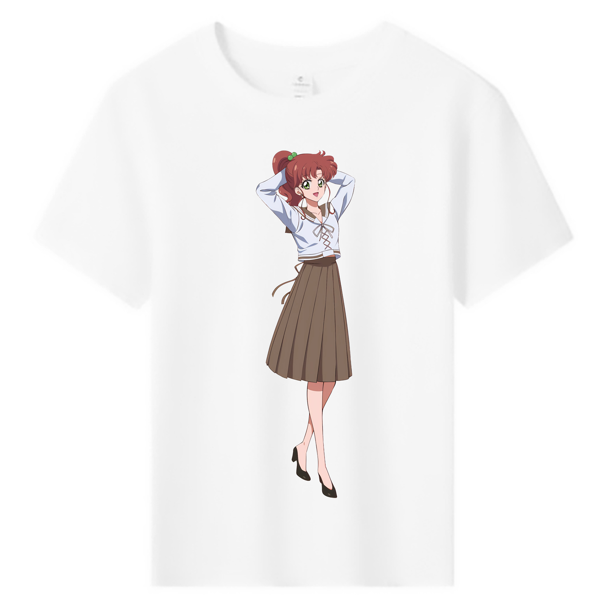 （画像用） 美少女戦士セーラームーン 木野 まこと きの まこと Sailor Moon Kino Makoto （セーラージュピター；Sailor Jupiter） 綿100％キッズTシャツ（フロントプリント）
