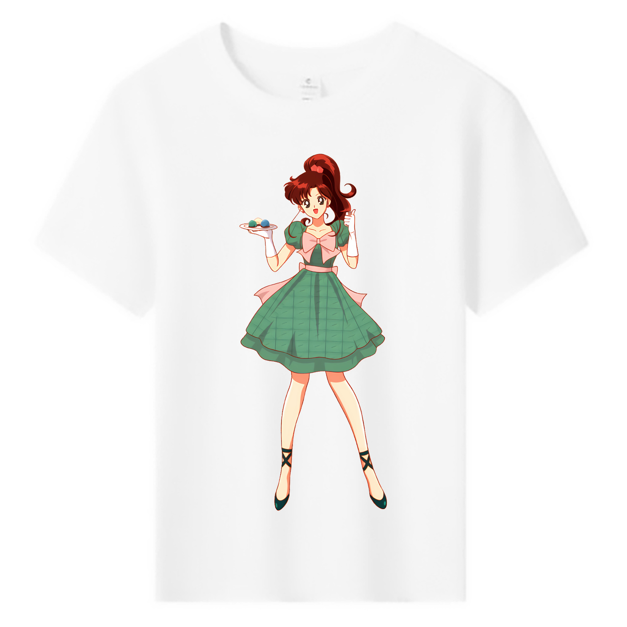 （画像用） 美少女戦士セーラームーン 木野 まこと きの まこと Sailor Moon Kino Makoto （セーラージュピター；Sailor Jupiter） 綿100％キッズTシャツ（フロントプリント）