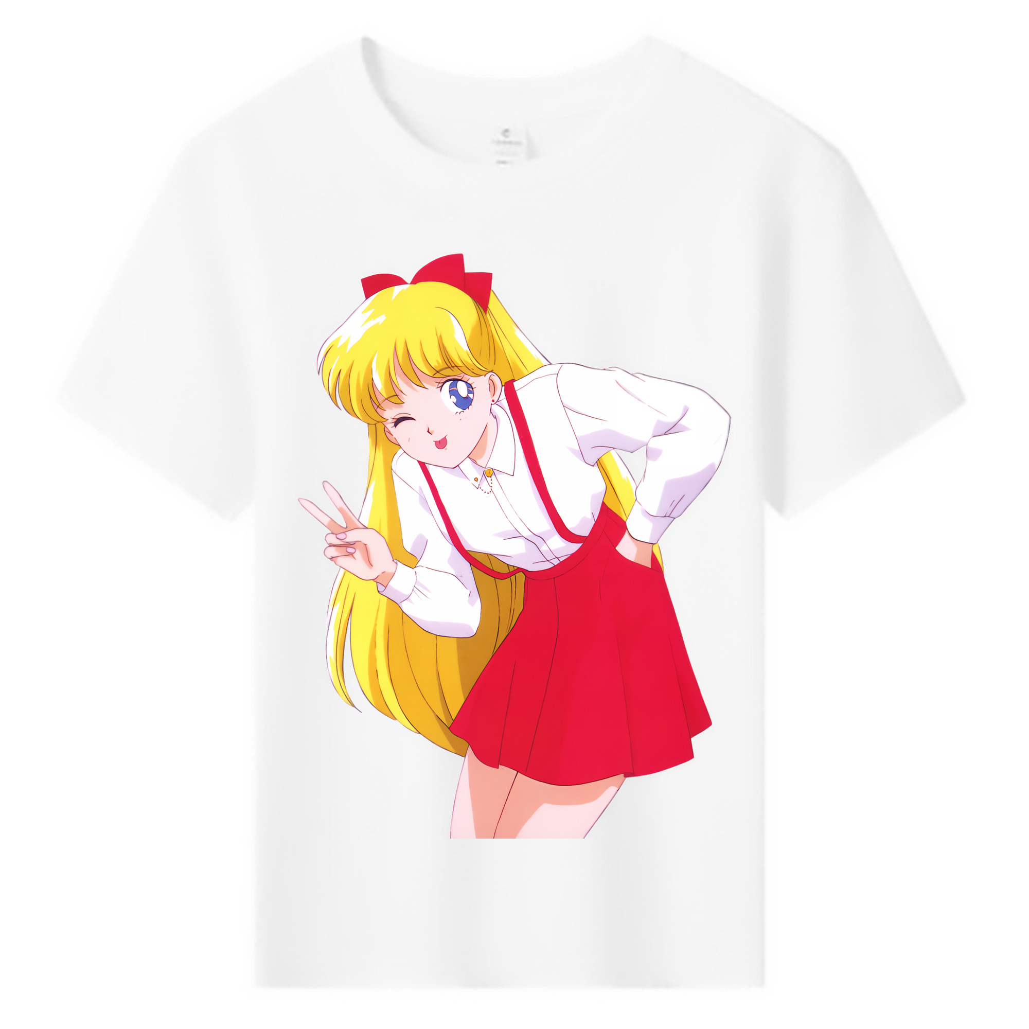 （画像用） 美少女戦士セーラームーン 愛野 美奈子 あいの みなこ Sailor Moon Aino Minako 綿100％キッズTシャツ（フロントプリント）