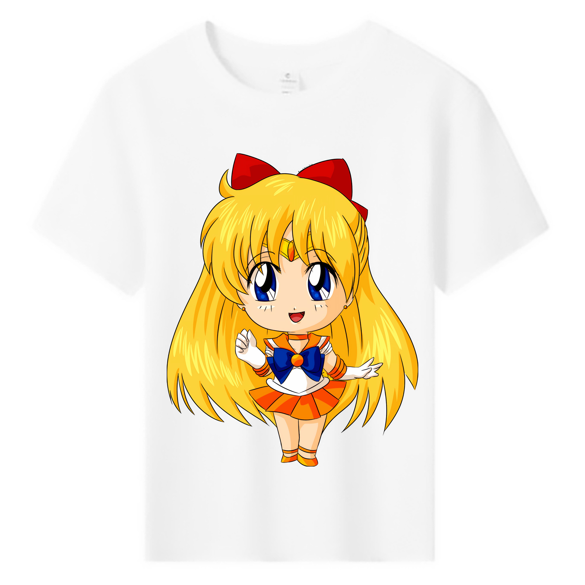 （画像用） 美少女戦士セーラームーン 愛野 美奈子 あいの みなこ Sailor Moon Aino Minako 綿100％キッズTシャツ（フロントプリント）