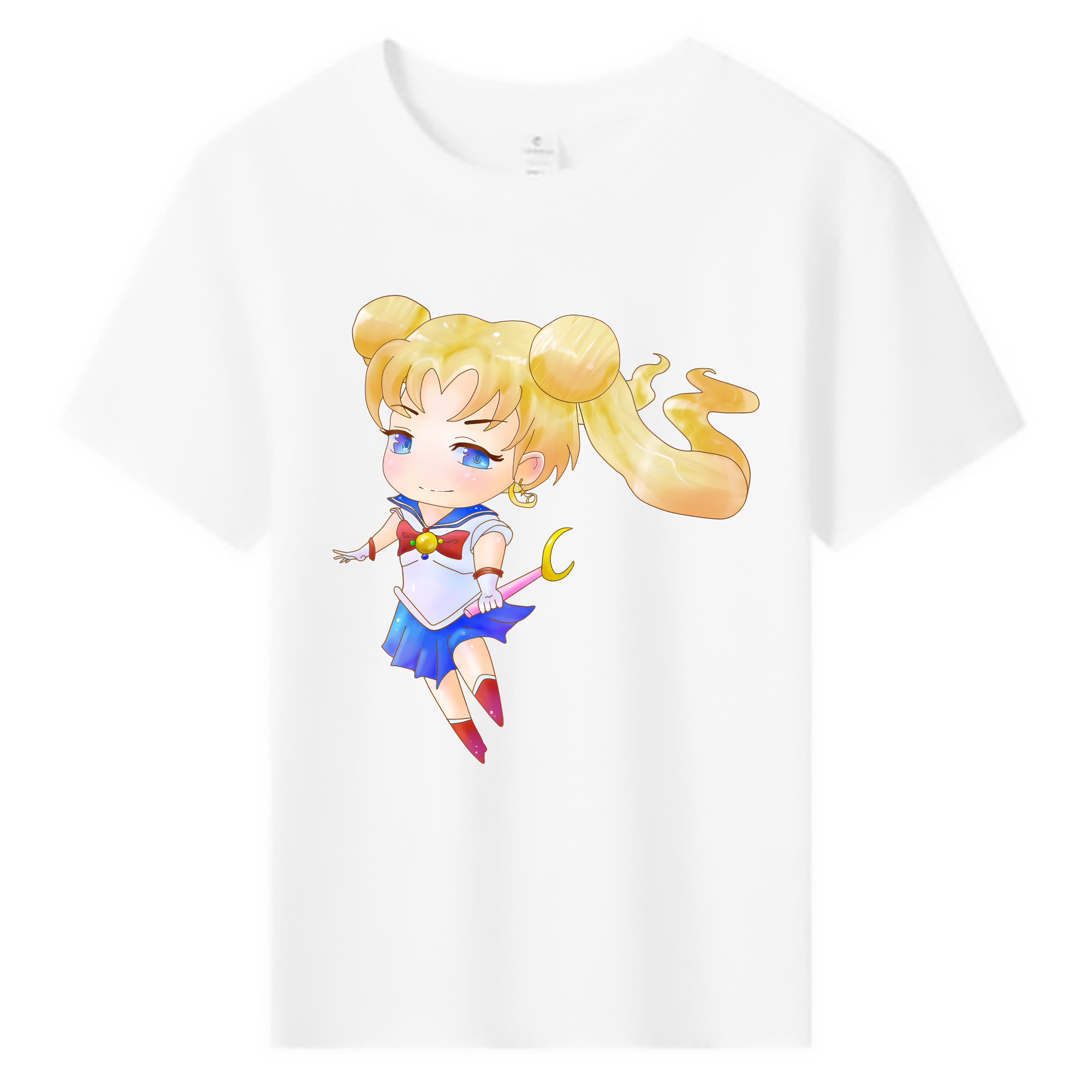 （画像用） 美少女戦士セーラームーン 愛野 美奈子 あいの みなこ Sailor Moon Aino Minako 綿100％キッズTシャツ（フロントプリント）