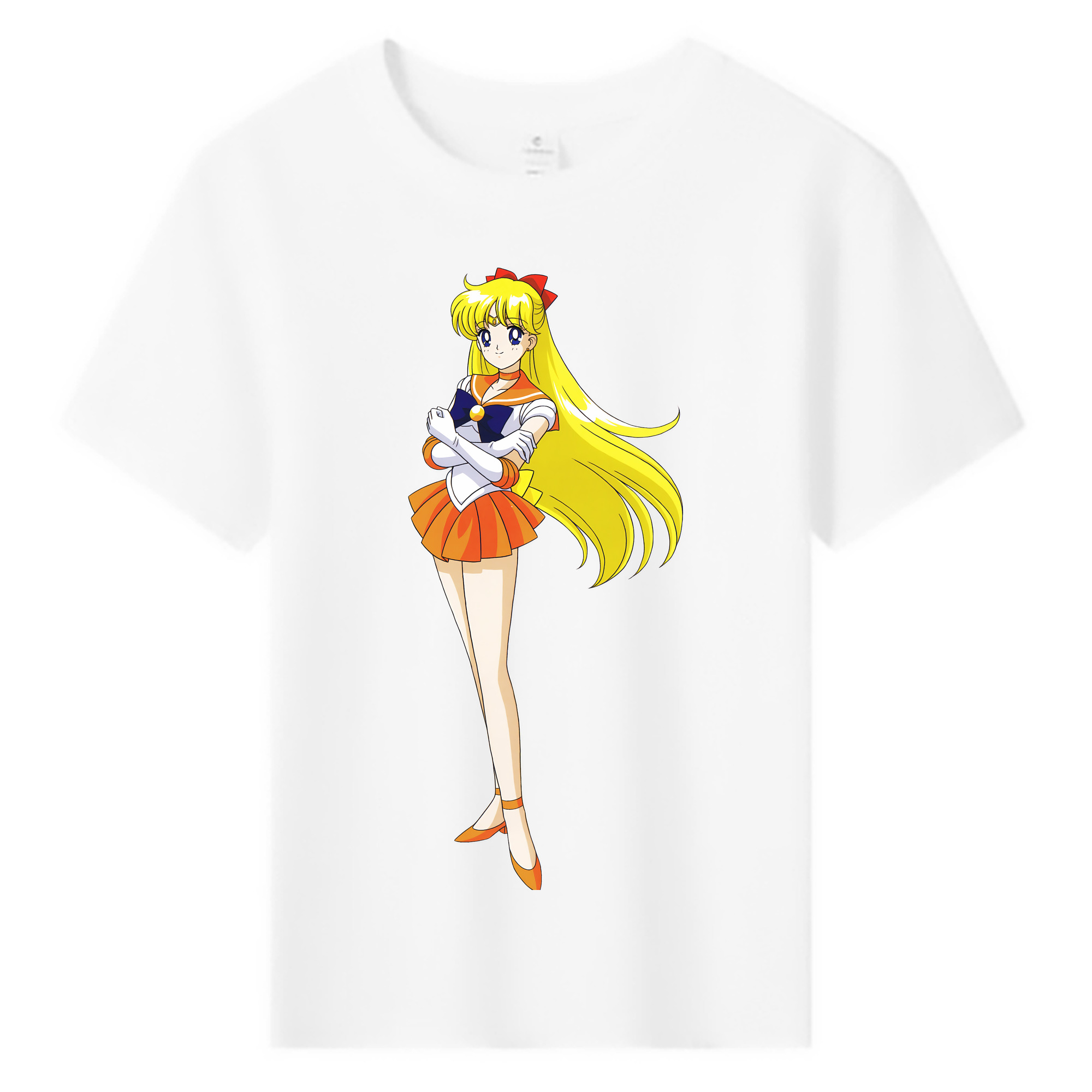 （画像用） 美少女戦士セーラームーン 愛野 美奈子 あいの みなこ Sailor Moon Aino Minako 綿100％キッズTシャツ（フロントプリント）