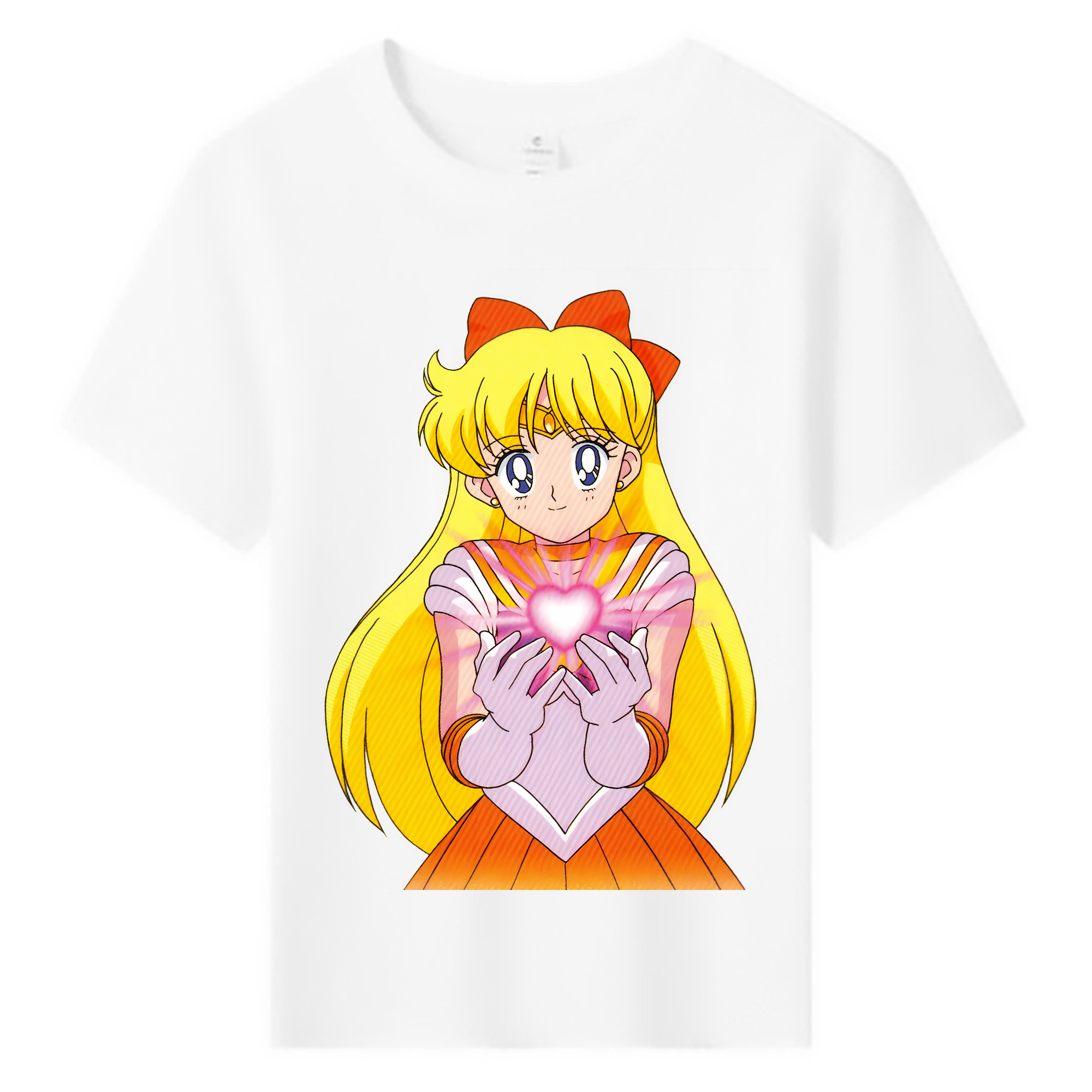 （画像用） 美少女戦士セーラームーン 愛野 美奈子 あいの みなこ Sailor Moon Aino Minako 綿100％キッズTシャツ（フロントプリント）
