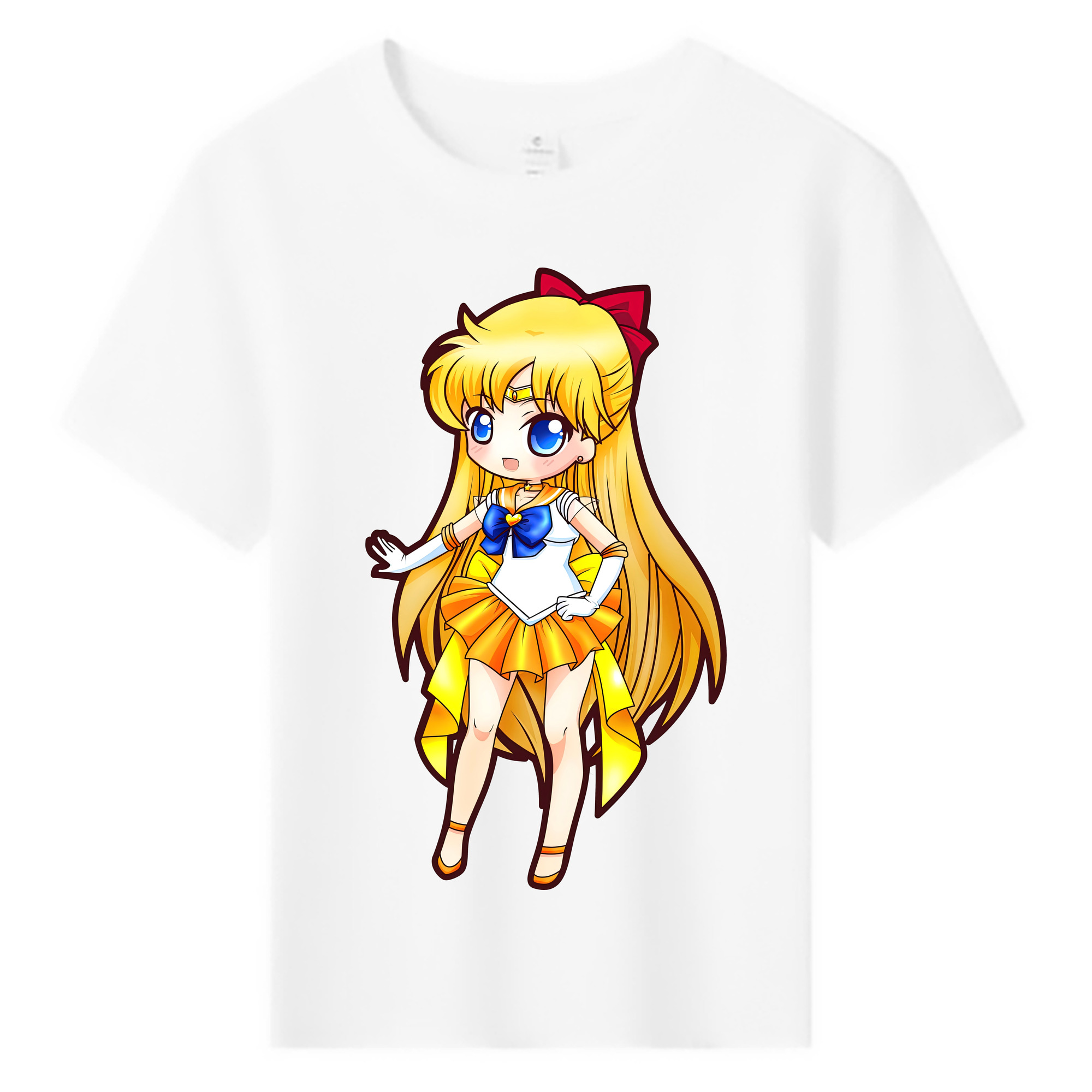 （画像用） 美少女戦士セーラームーン 愛野 美奈子 あいの みなこ Sailor Moon Aino Minako 綿100％キッズTシャツ（フロントプリント）