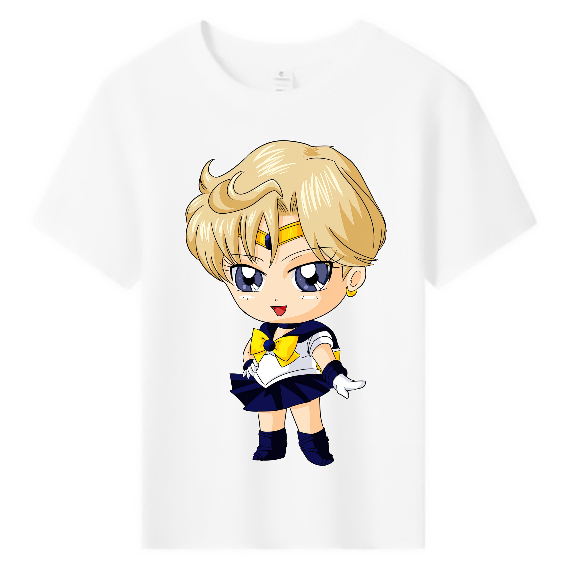 （画像用） 美少女戦士セーラームーン 天王はるか Sailor Moon Tenoh Haruka 綿100％キッズTシャツ（フロントプリント）