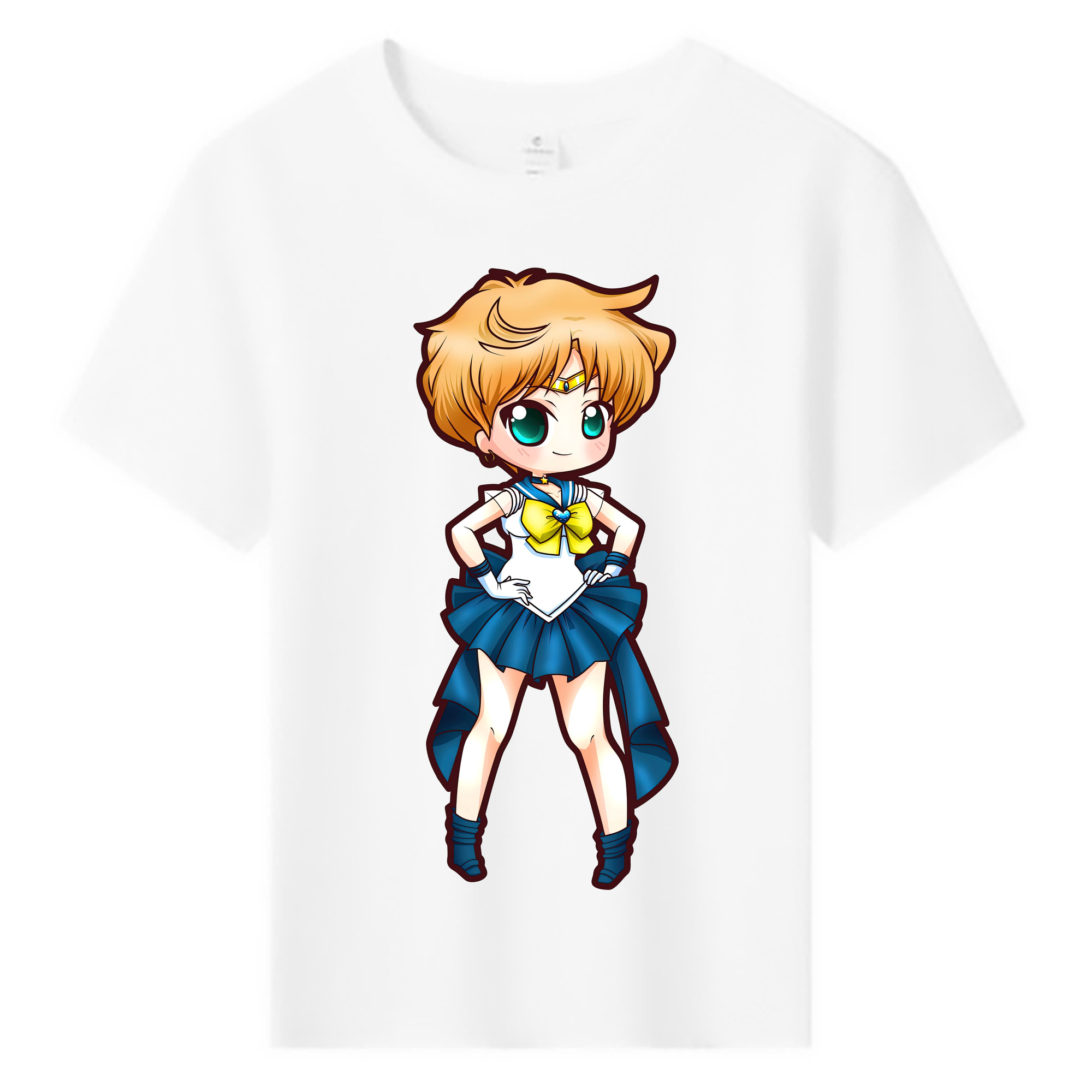 （画像用） 美少女戦士セーラームーン 天王はるか Sailor Moon Tenoh Haruka 綿100％キッズTシャツ（フロントプリント）