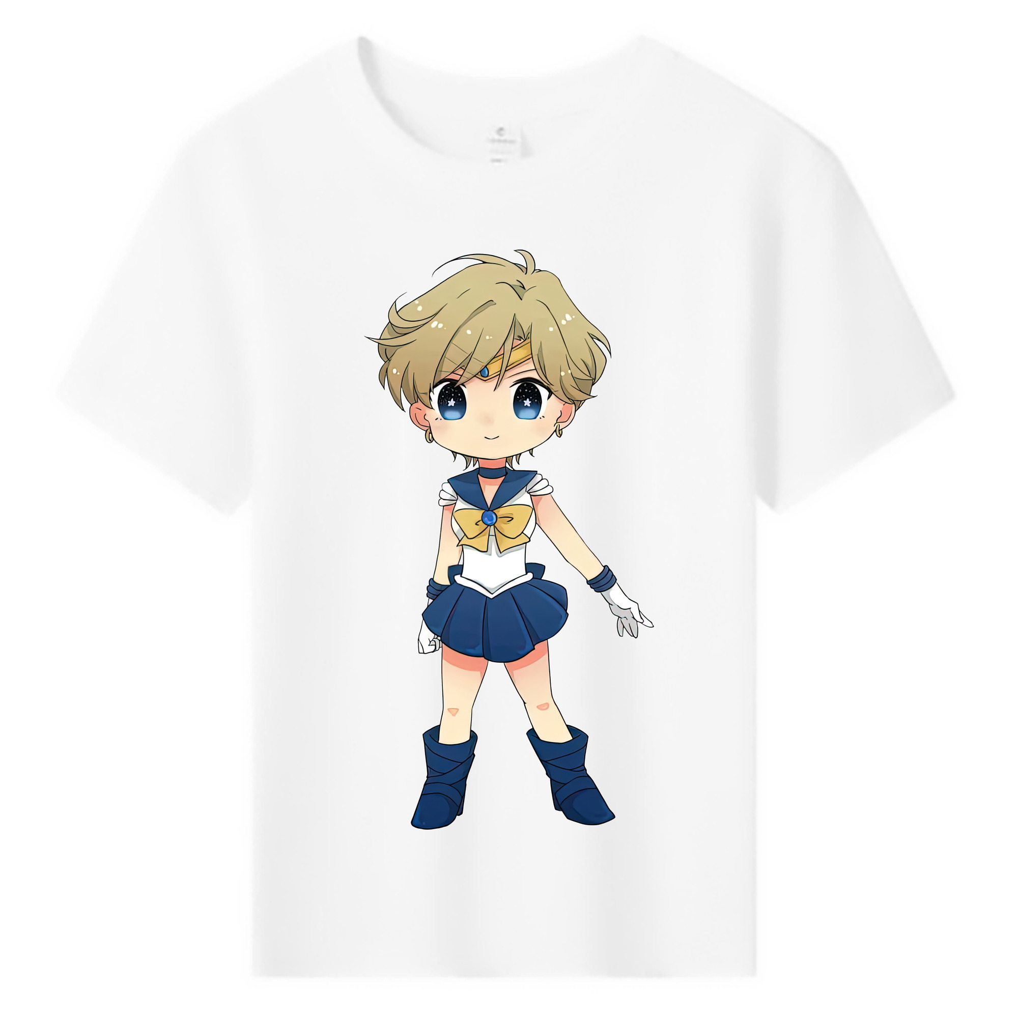 （画像用） 美少女戦士セーラームーン 天王はるか Sailor Moon Tenoh Haruka 綿100％キッズTシャツ（フロントプリント）