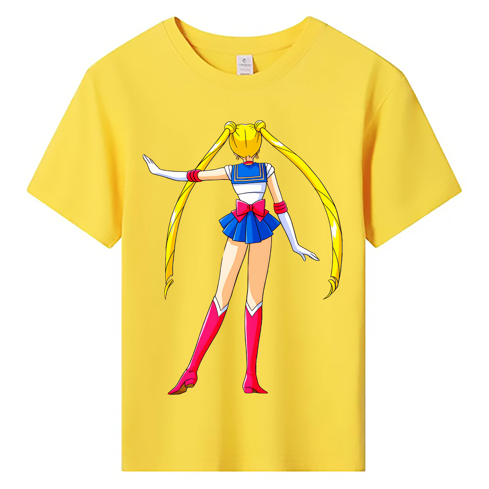 （画像用） 美少女戦士セーラームーン 月野 うさぎ つきの うさぎ Sailor Moon Tsukino Usagi 綿100％キッズTシャツ（フロントプリント）